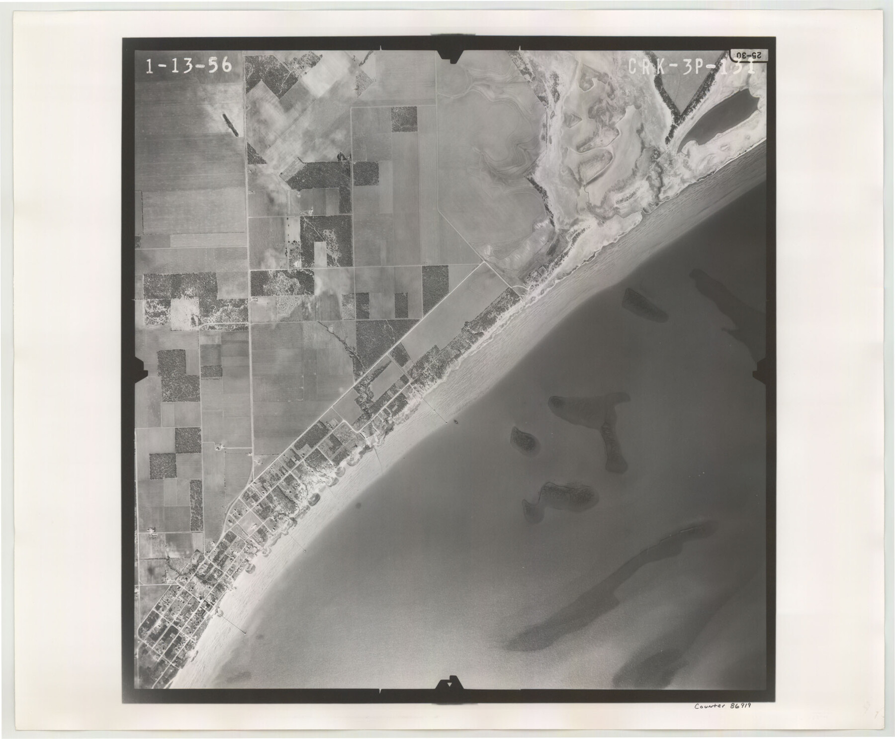 86919, Flight Mission No. CRK-3P, Frame 131, Refugio County, General Map Collection