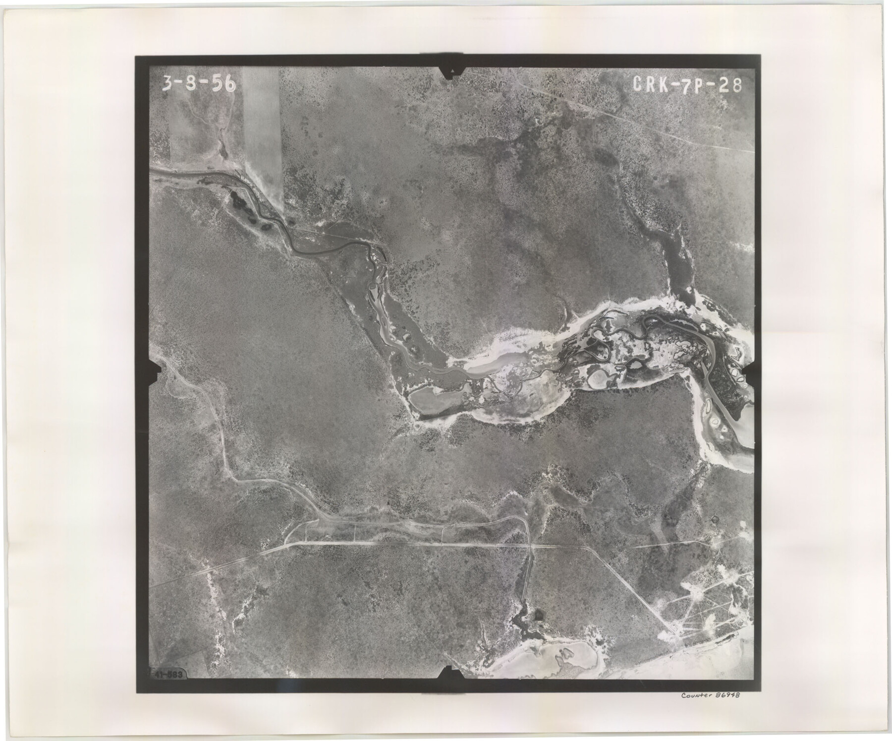 86948, Flight Mission No. CRK-7P, Frame 28, Refugio County, General Map Collection