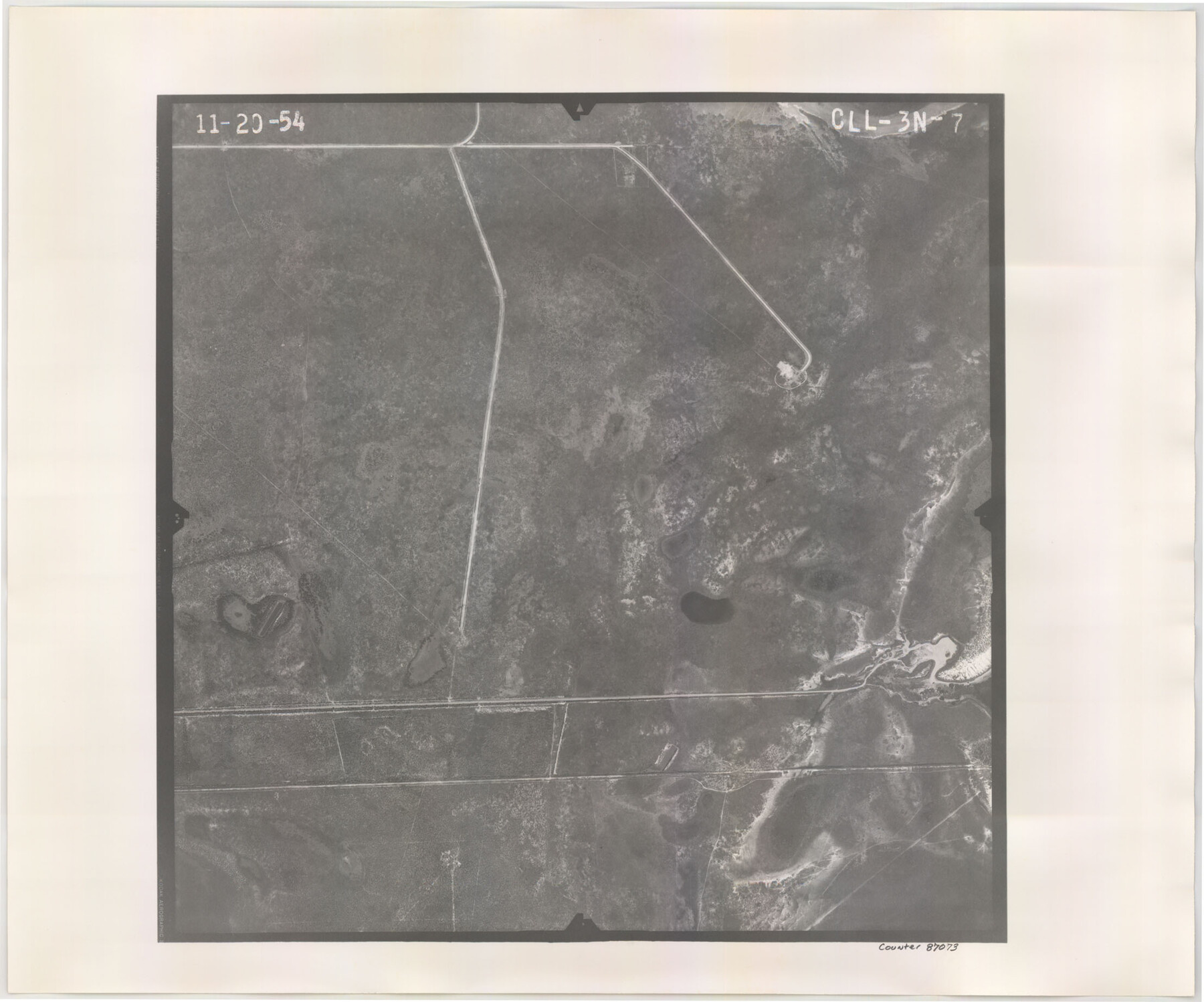 87073, Flight Mission No. CLL-3N, Frame 7, Willacy County, General Map Collection