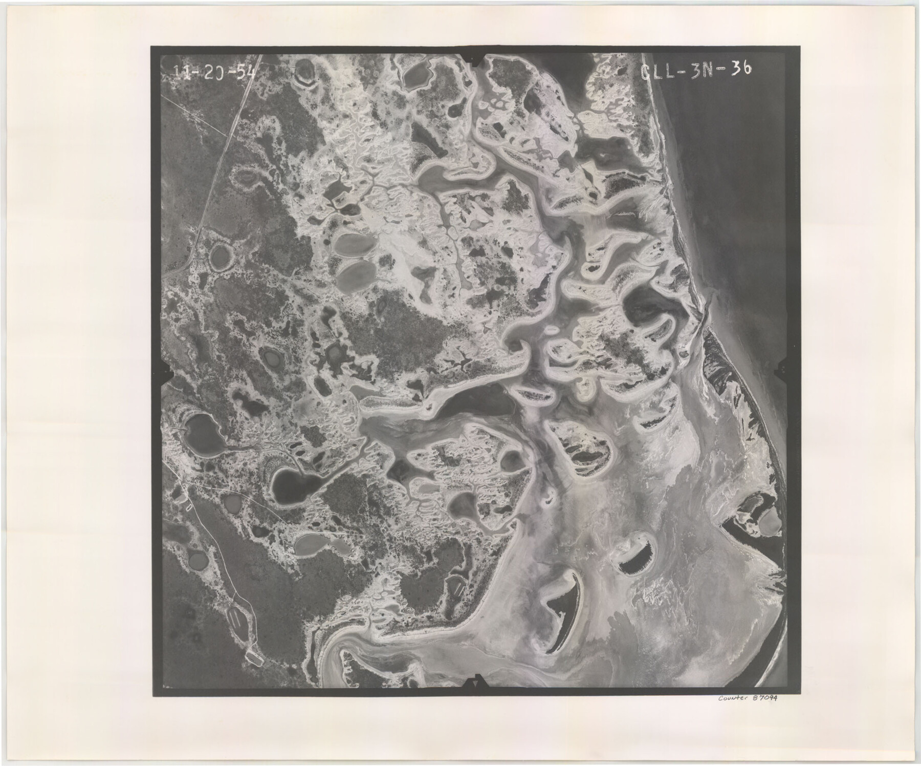 87094, Flight Mission No. CLL-3N, Frame 36, Willacy County, General Map Collection