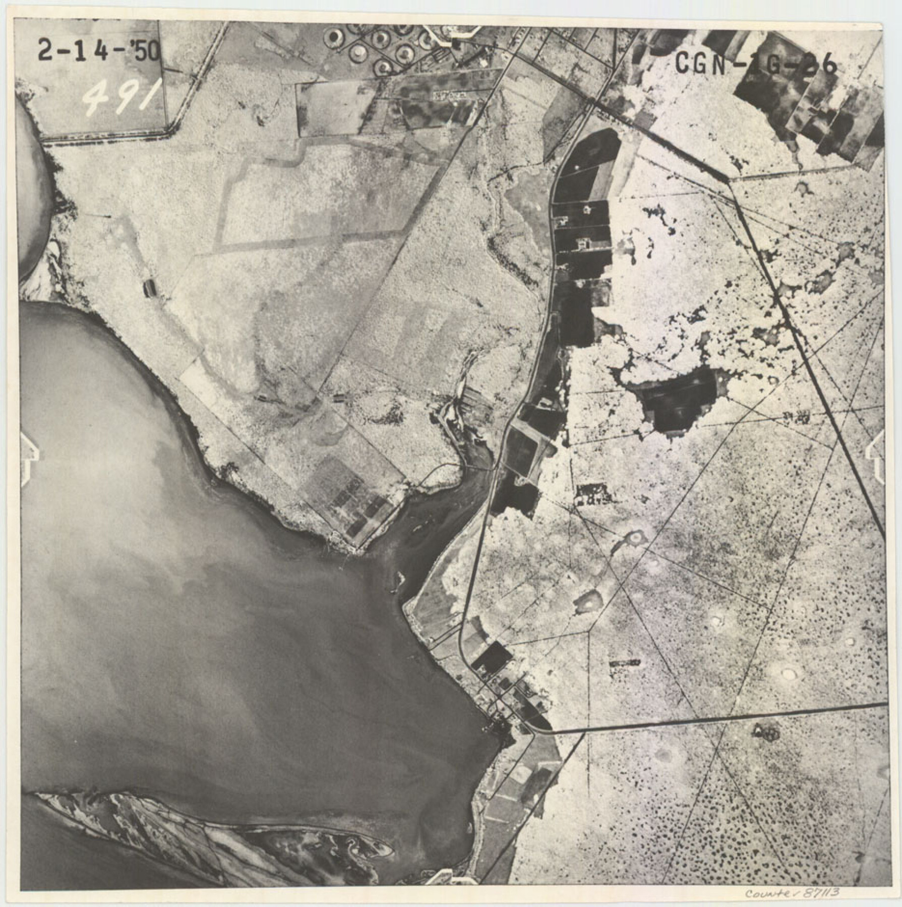 87113, Flight Mission No. CGN-1G, Frame 26, San Patricio County, General Map Collection