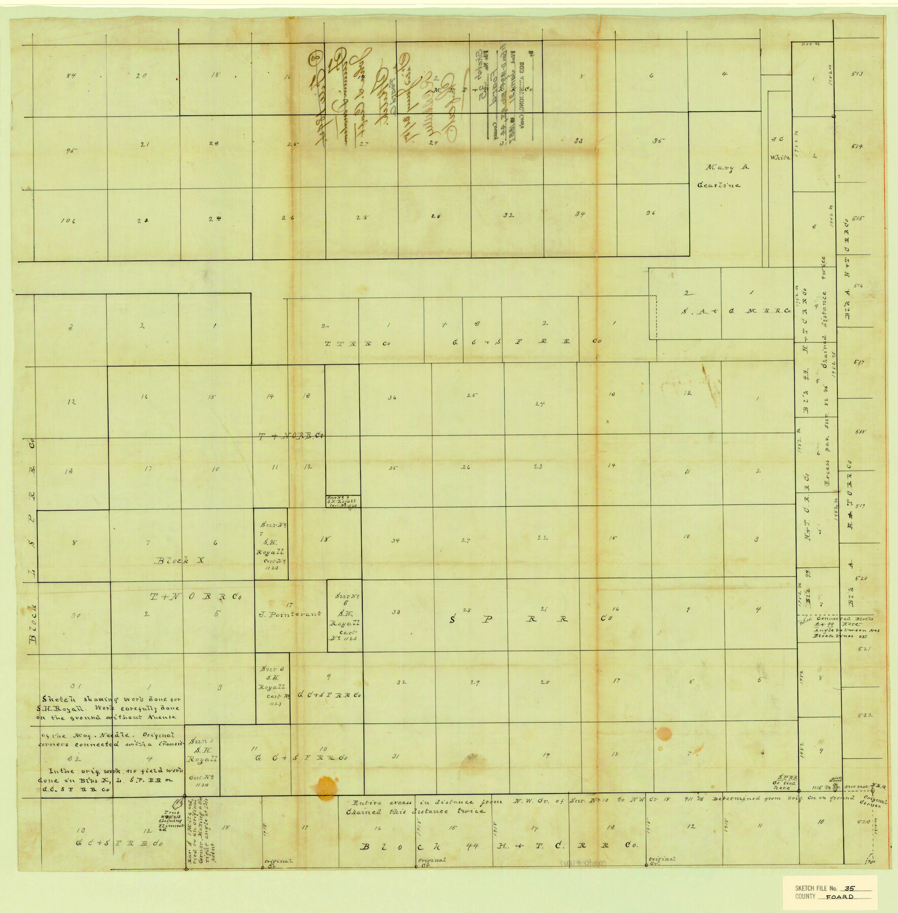 6067, Foard County Sketch File 35, General Map Collection