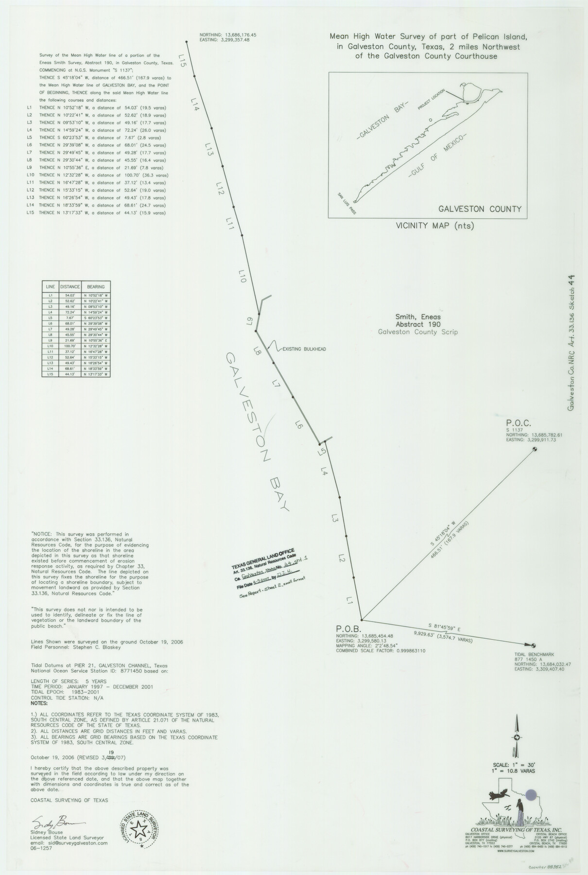 88352, Galveston County NRC Article 33.136 Sketch 44, General Map Collection