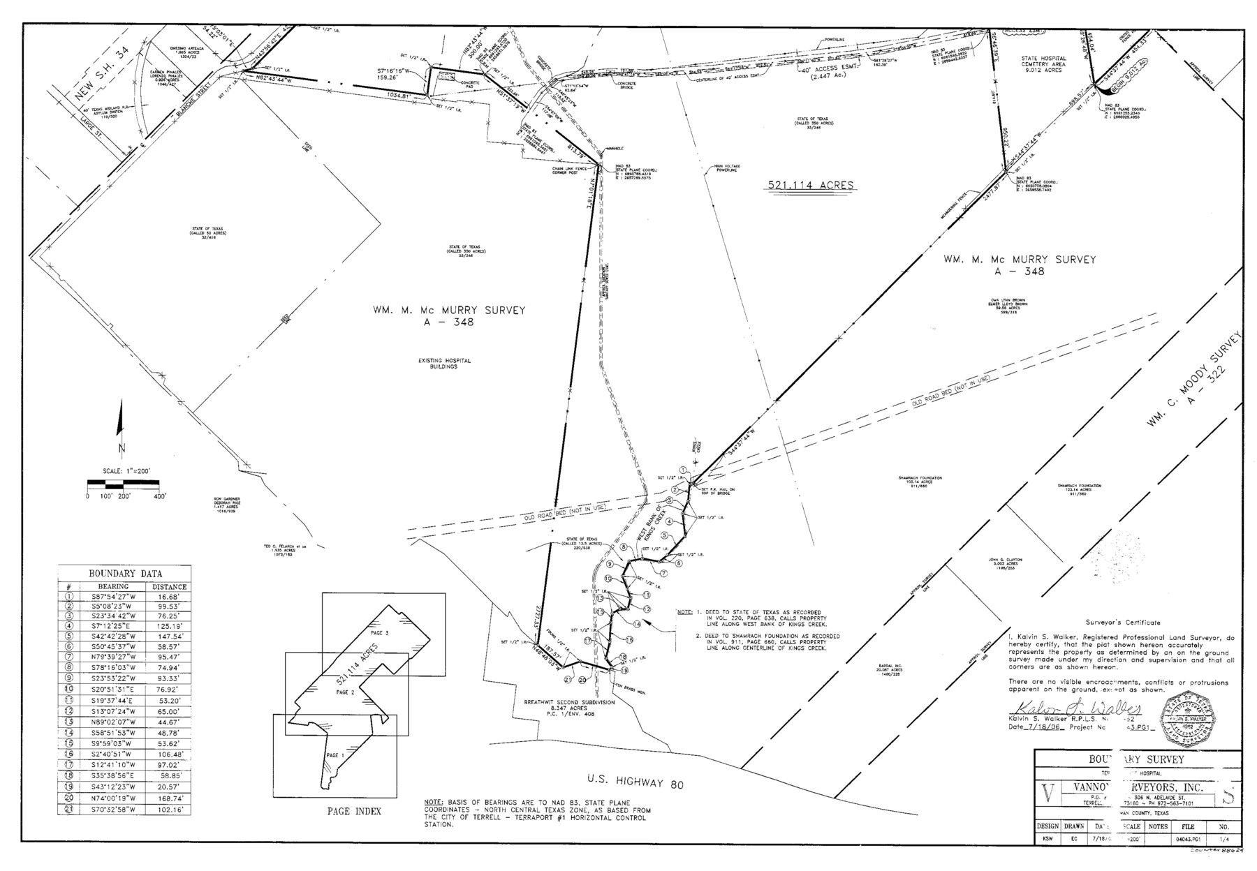 88624, Kaufman County State Real Property Sketch 1, General Map Collection