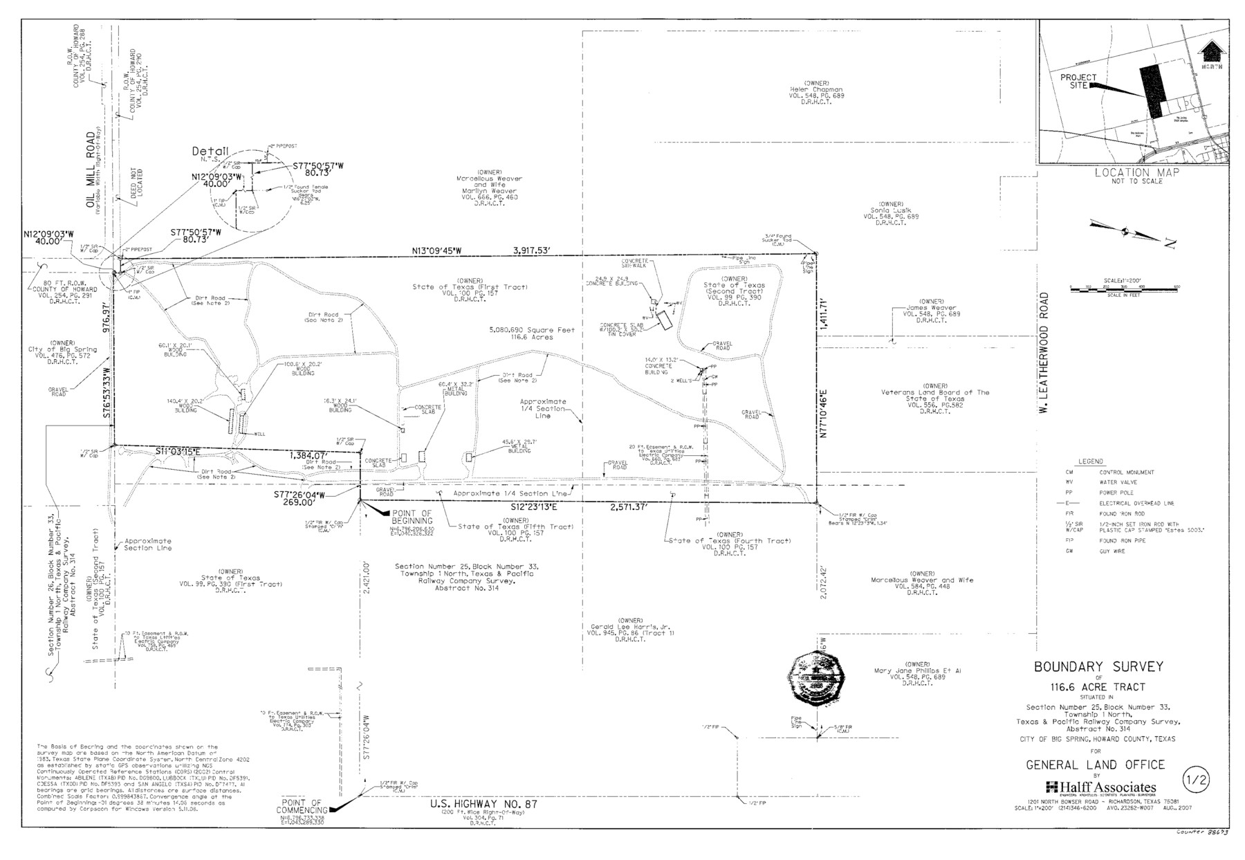 88673, Howard County State Real Property Sketch 1, General Map Collection