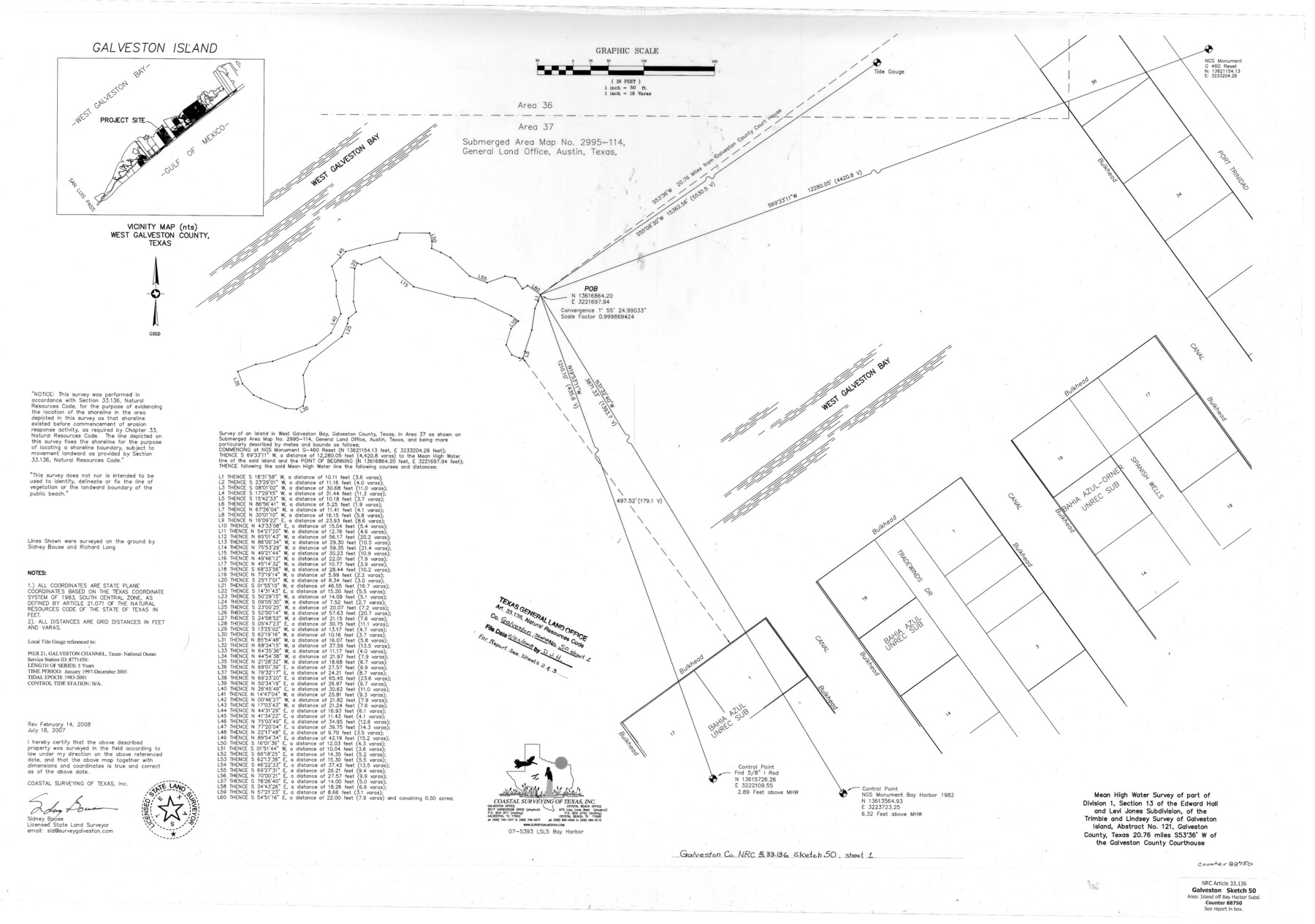 88750, Galveston County NRC Article 33.136 Sketch 50, General Map Collection