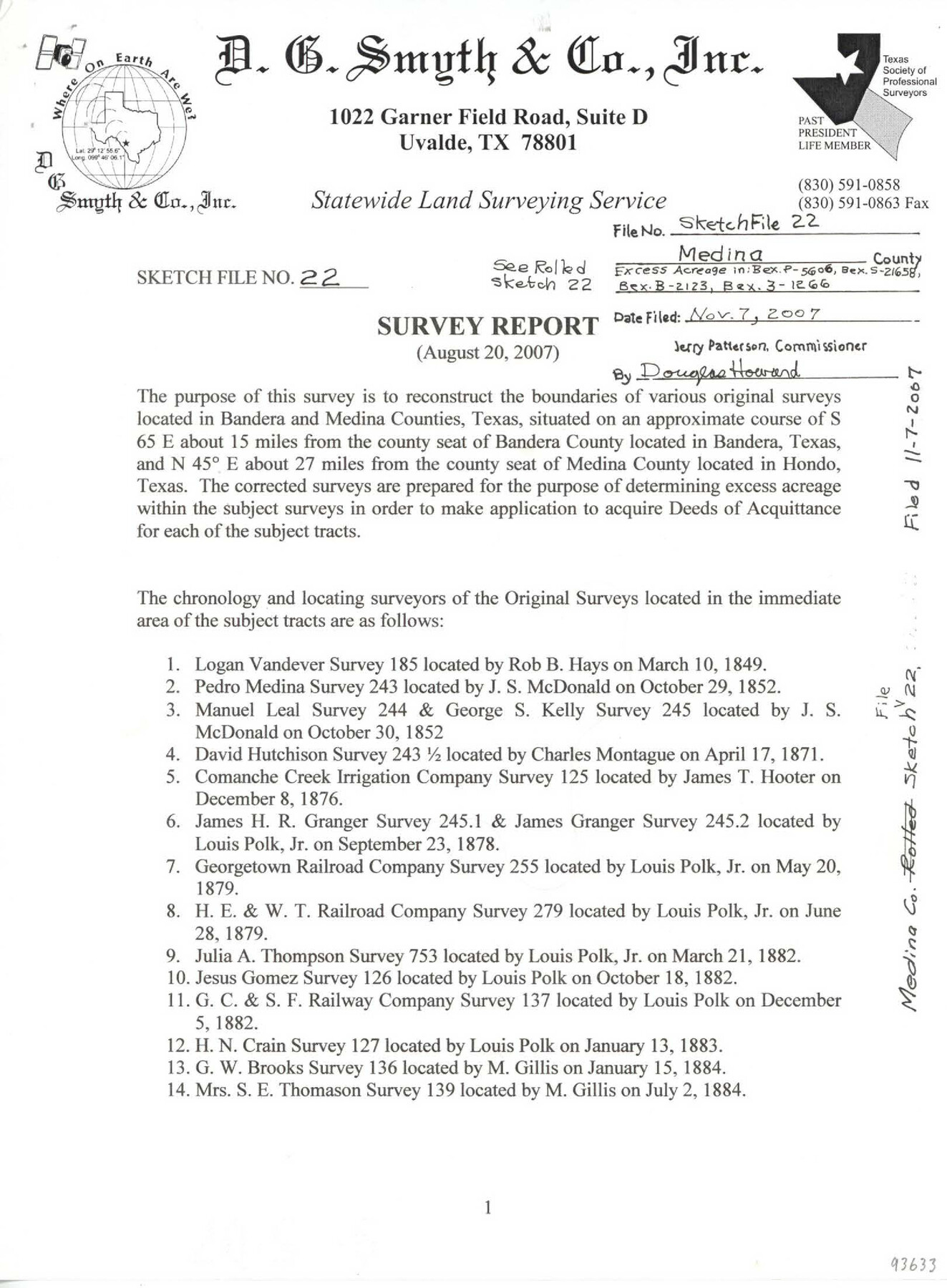 93633, Medina County Sketch File 22, General Map Collection