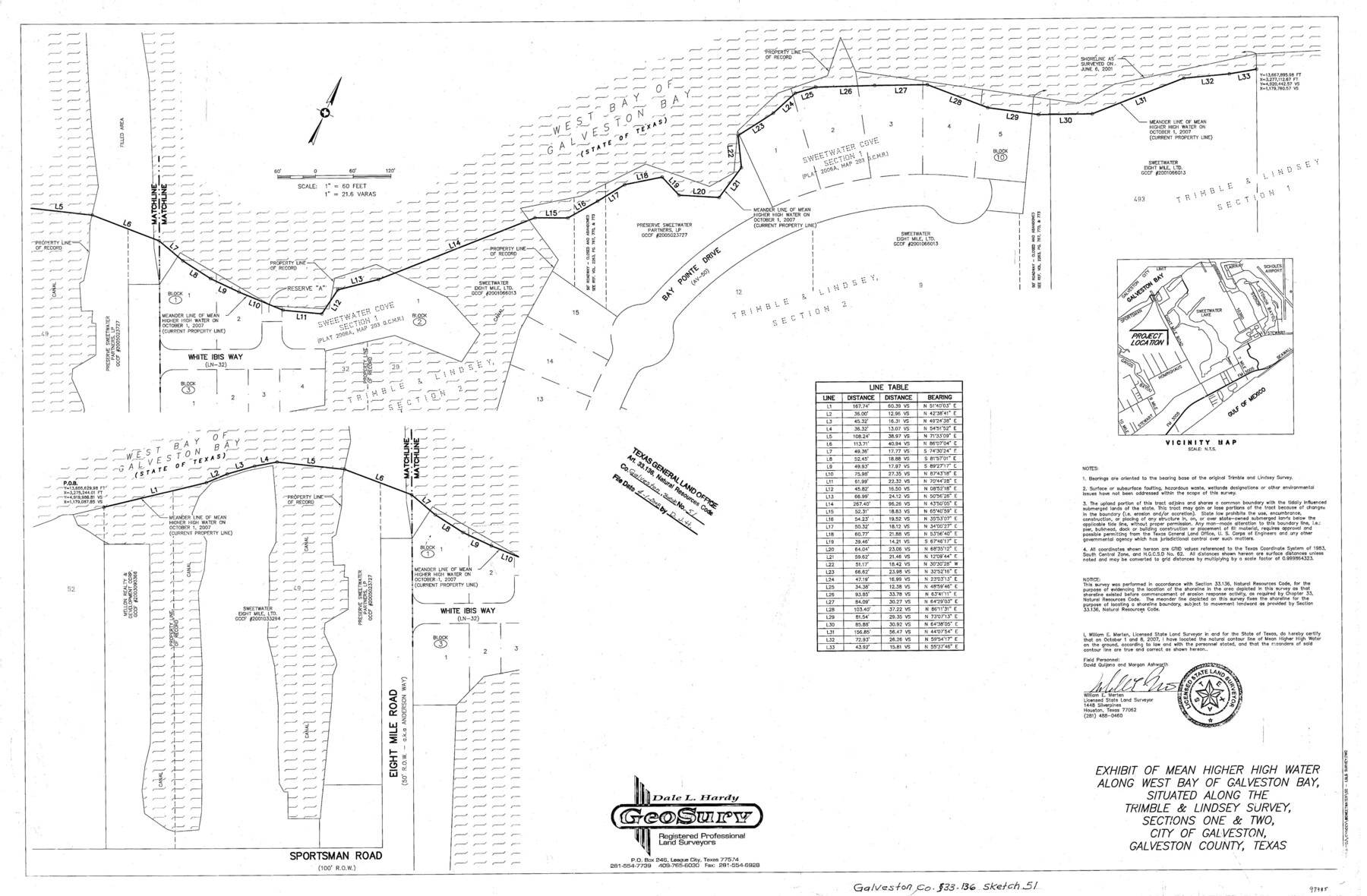 93785, Galveston County NRC Article 33.136 Sketch 51, General Map Collection