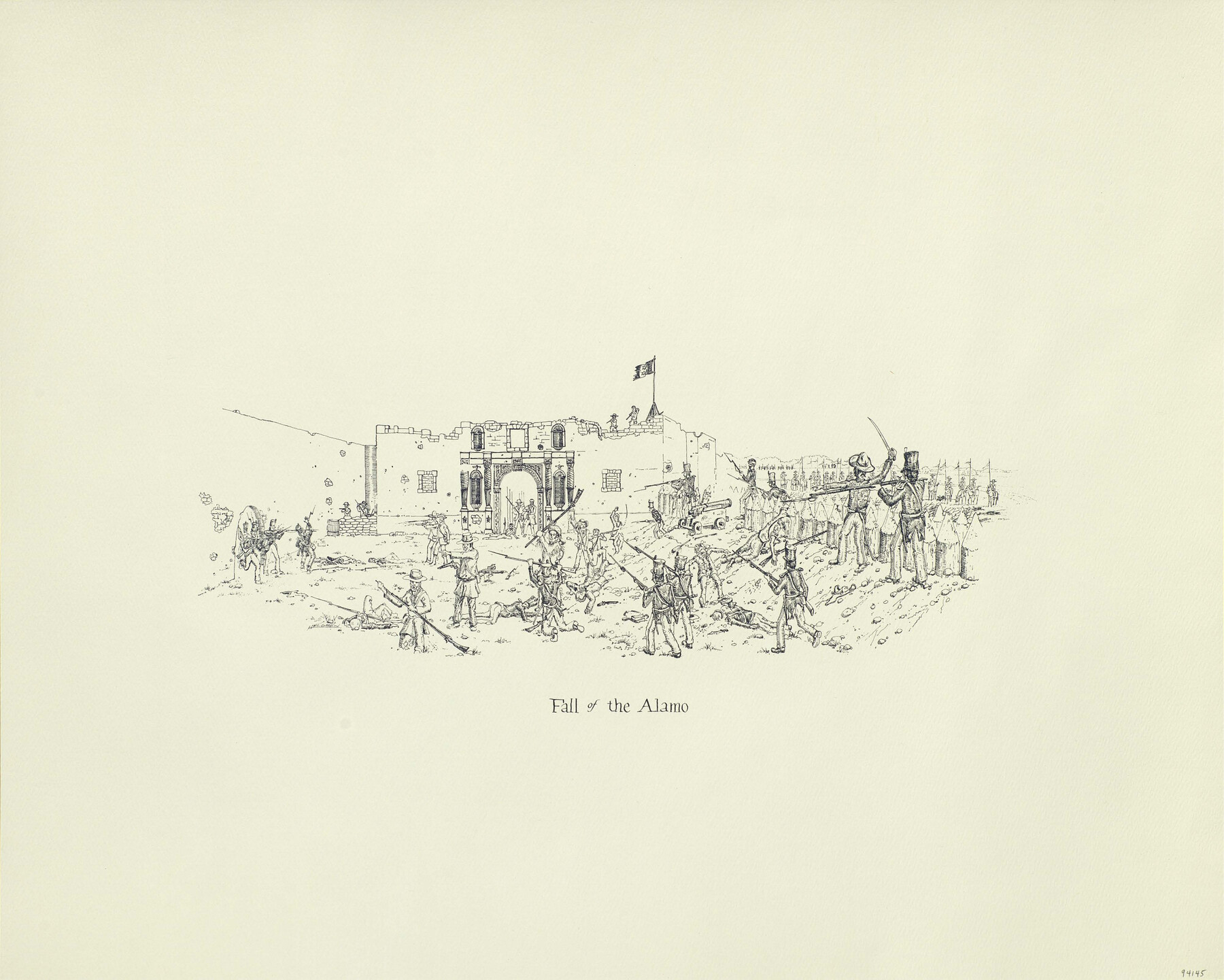 94145, "Fall of the Alamo", Save Texas History Collectibles