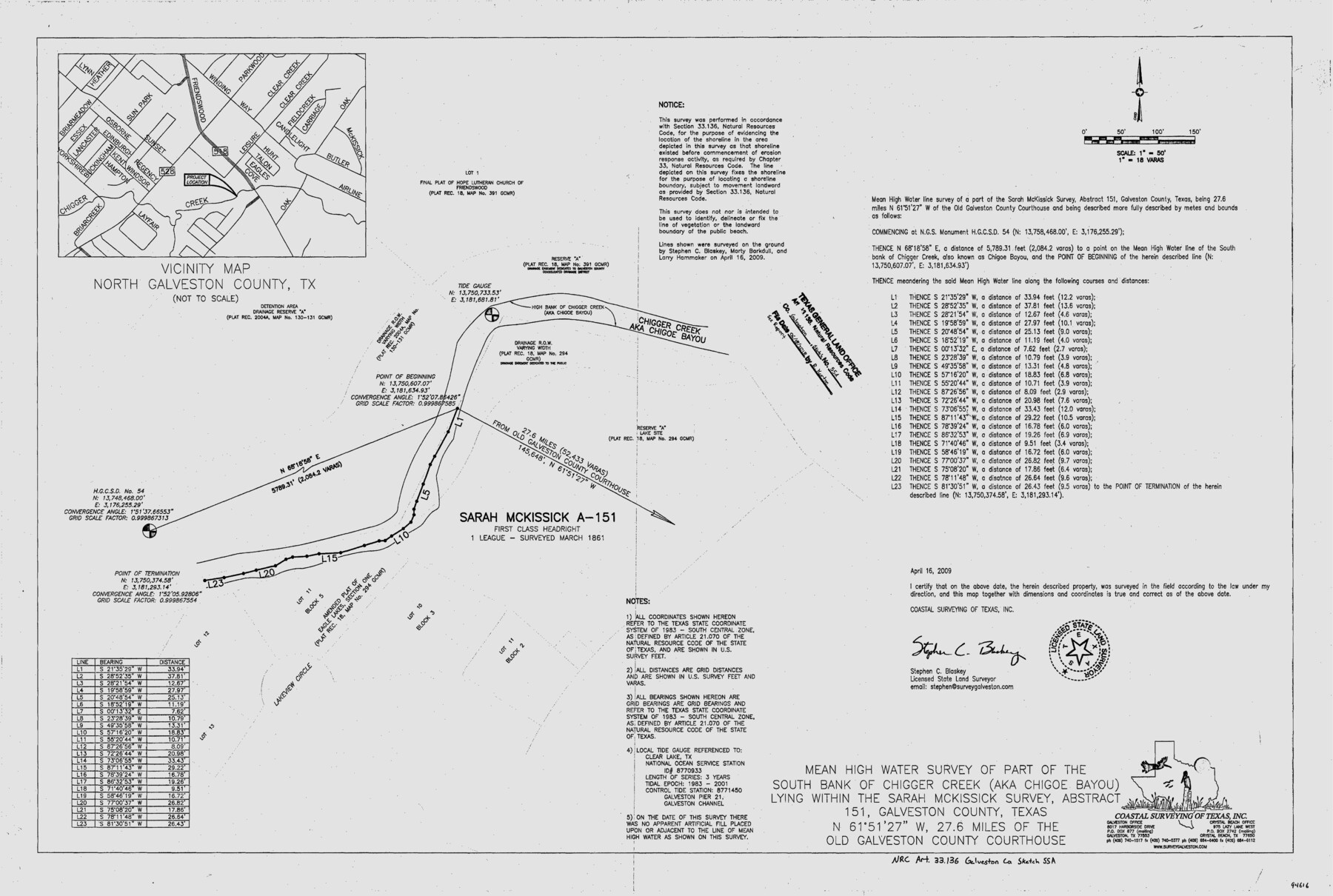 94616, Galveston County NRC Article 33.136 Sketch 55A, General Map Collection