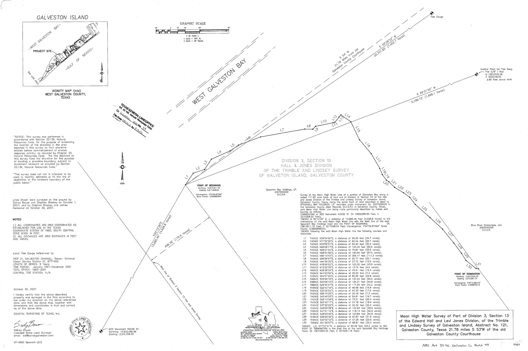 94663, Galveston County NRC Article 33.136 Sketch 49, General Map Collection