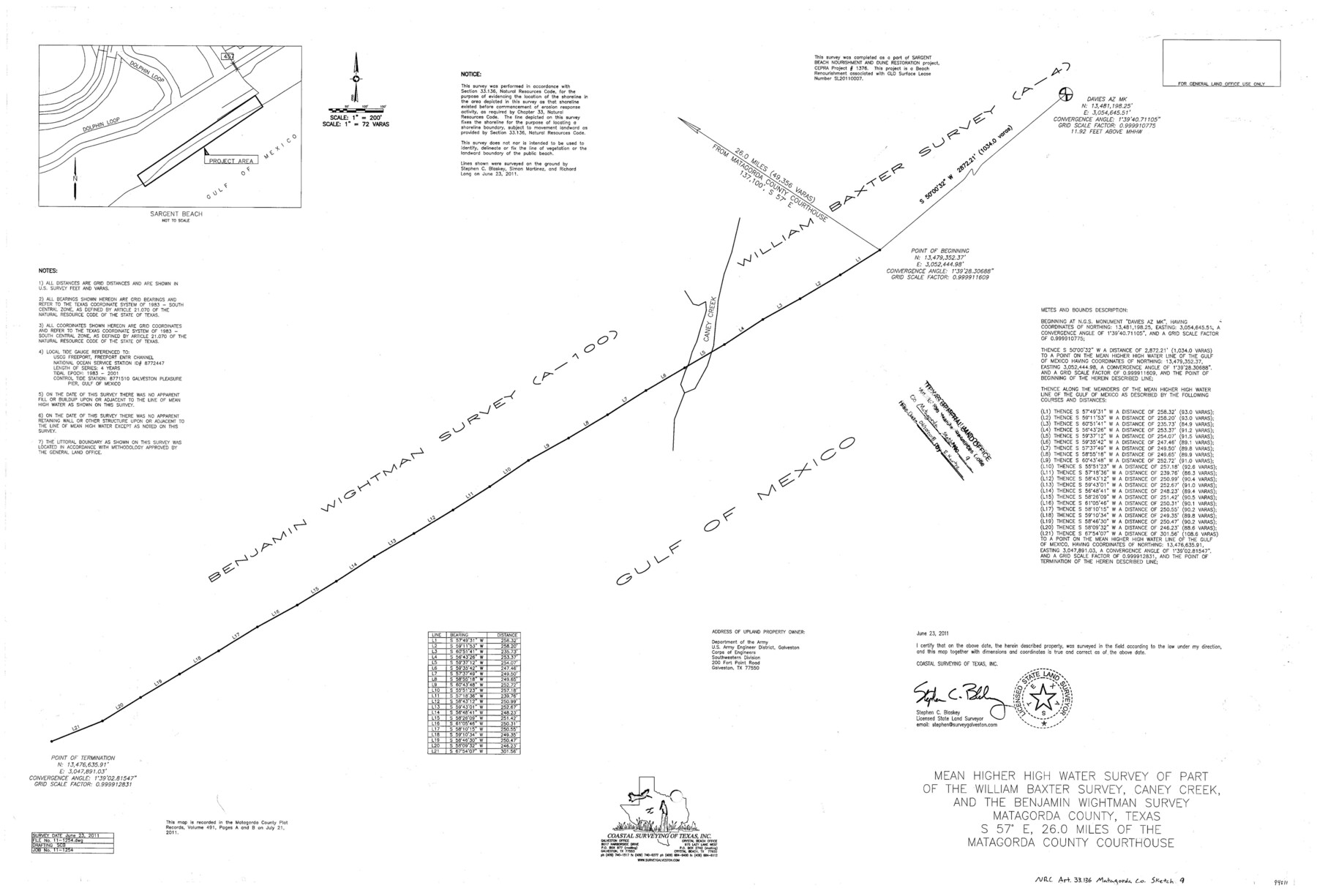 94811, Matagorda County NRC Article 33.136 Sketch 9, General Map Collection