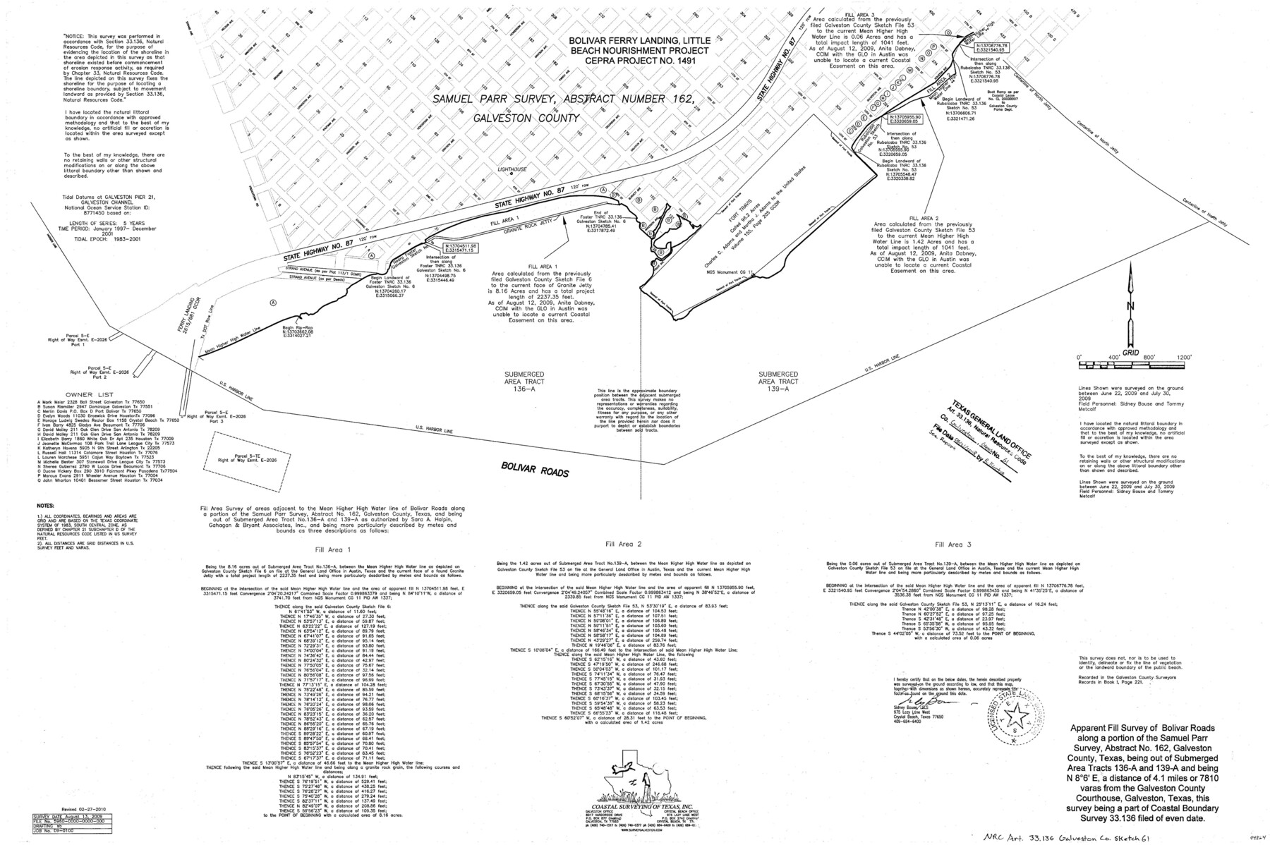 94824, Galveston County NRC Article 33.136 Sketch 61, General Map Collection