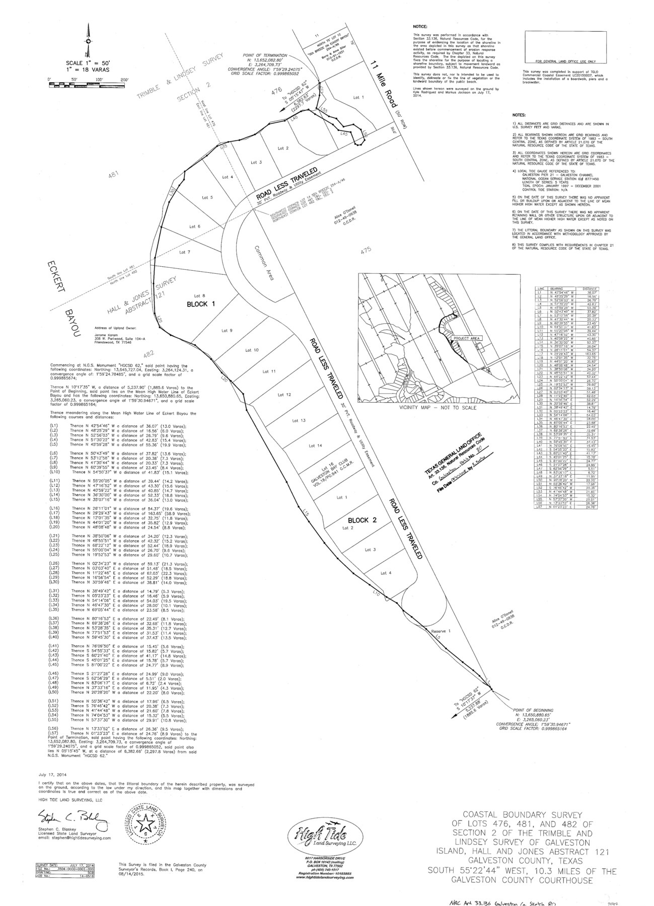 94987, Galveston County NRC Article 33.136 Sketch 80, General Map Collection