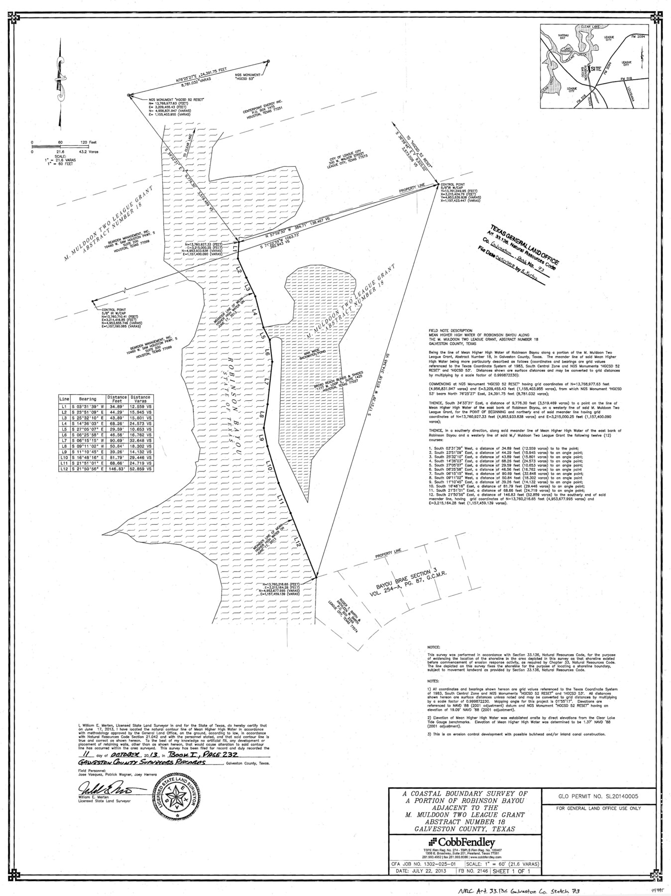 94995, Galveston County NRC Article 33.136 Sketch 73, General Map Collection