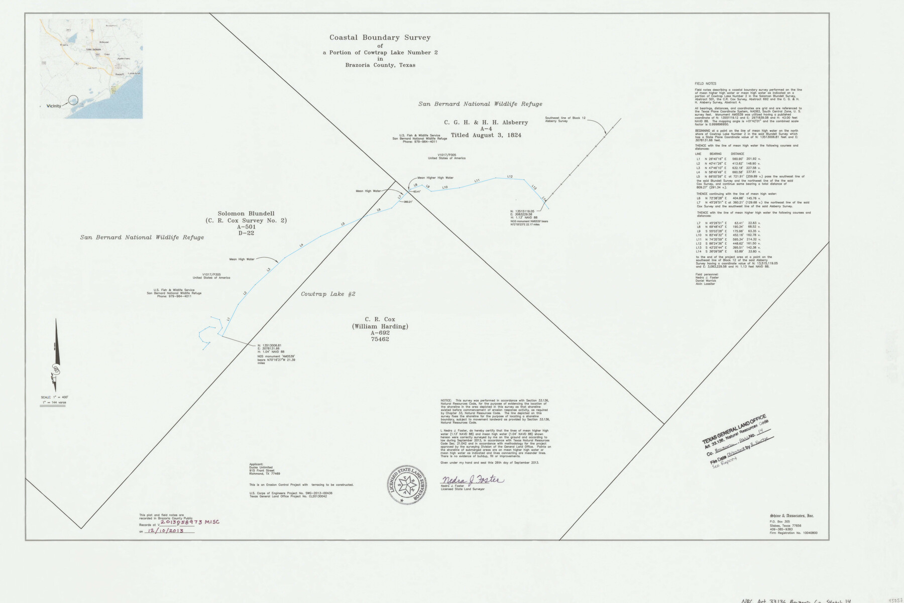 95057, Brazoria County NRC Article 33.136 Sketch 14, General Map Collection