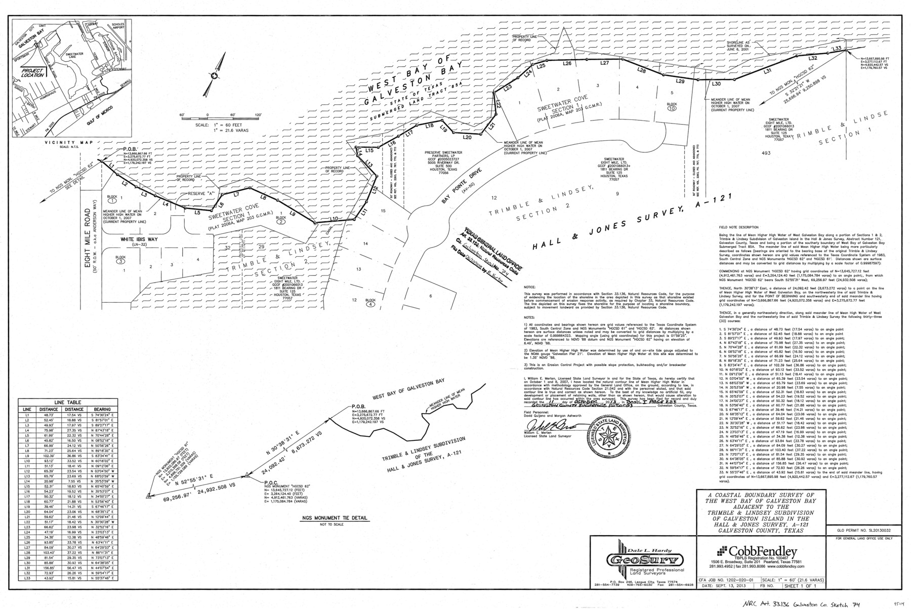 95114, Galveston County NRC Article 33.136 Sketch 74, General Map Collection