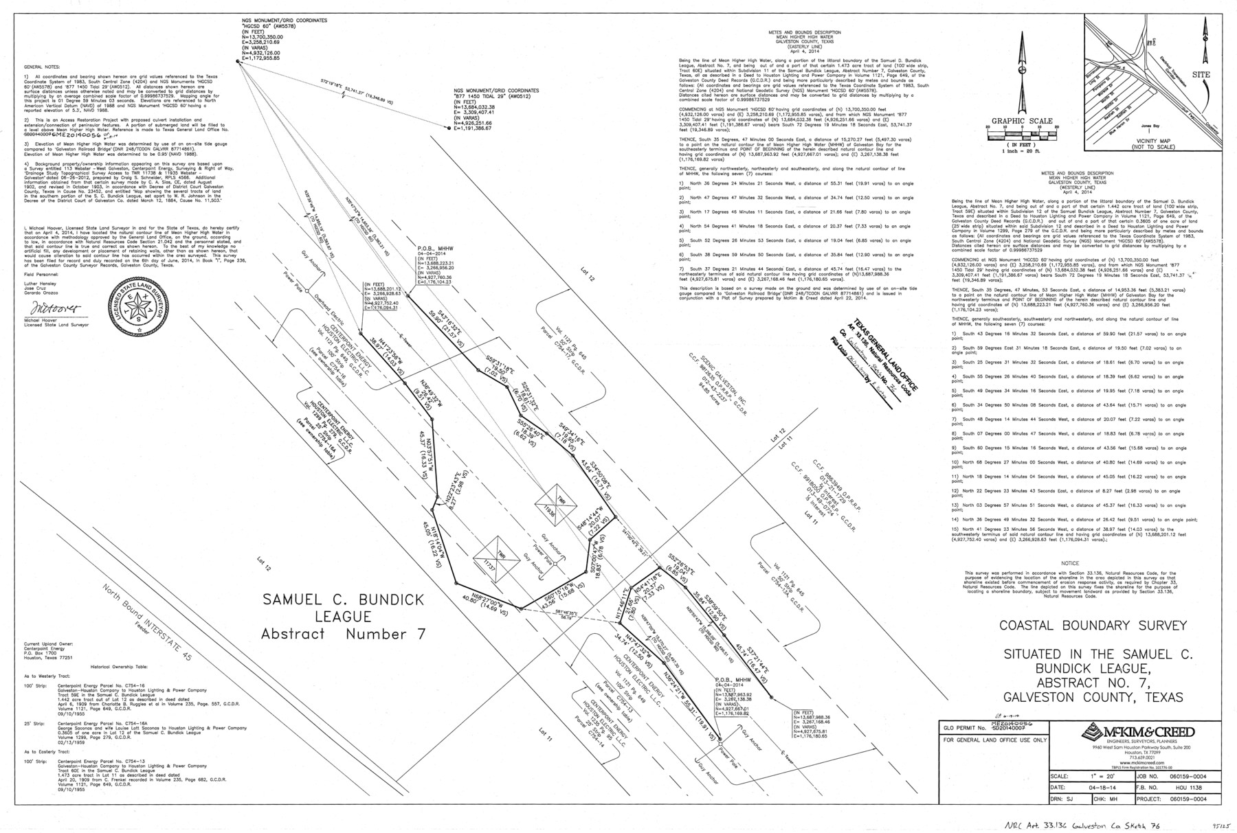 95125, Galveston County NRC Article 33.136 Sketch 76, General Map Collection