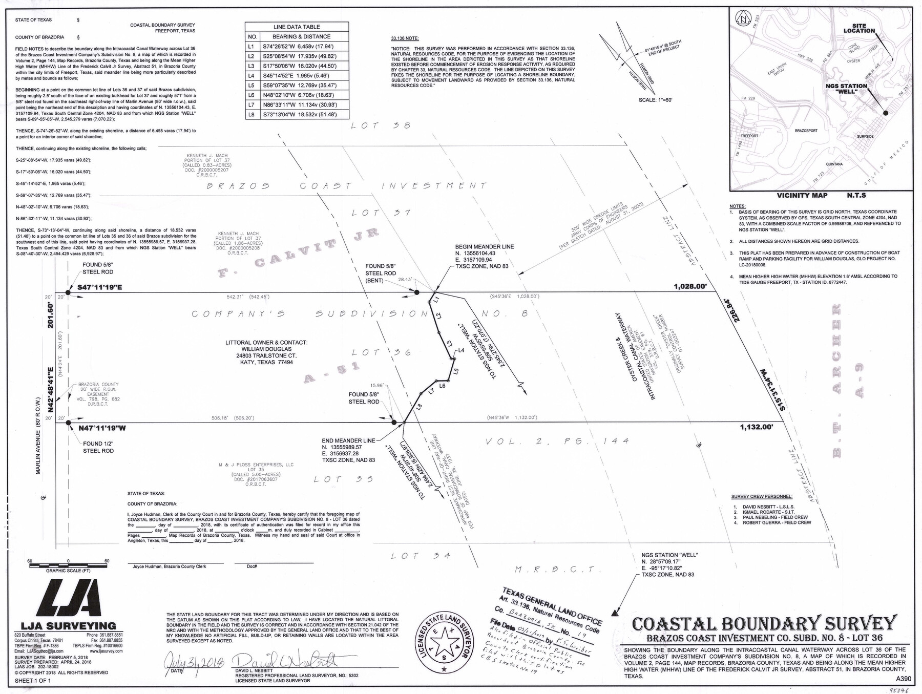 95376, Brazoria County NRC Article 33.136 Sketch 19, General Map Collection