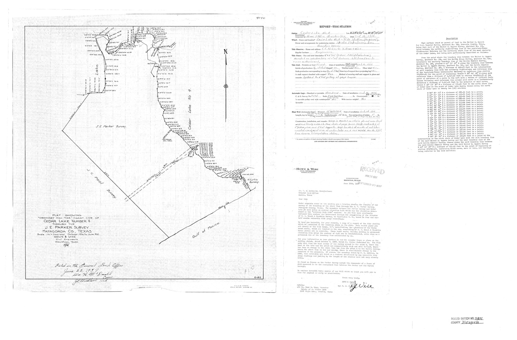 61776, Matagorda County Rolled Sketch H & W