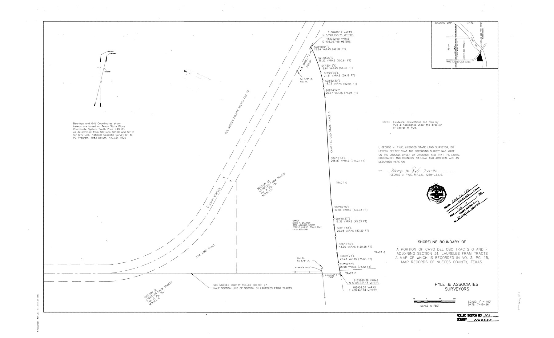 7153, Nueces County Rolled Sketch 122