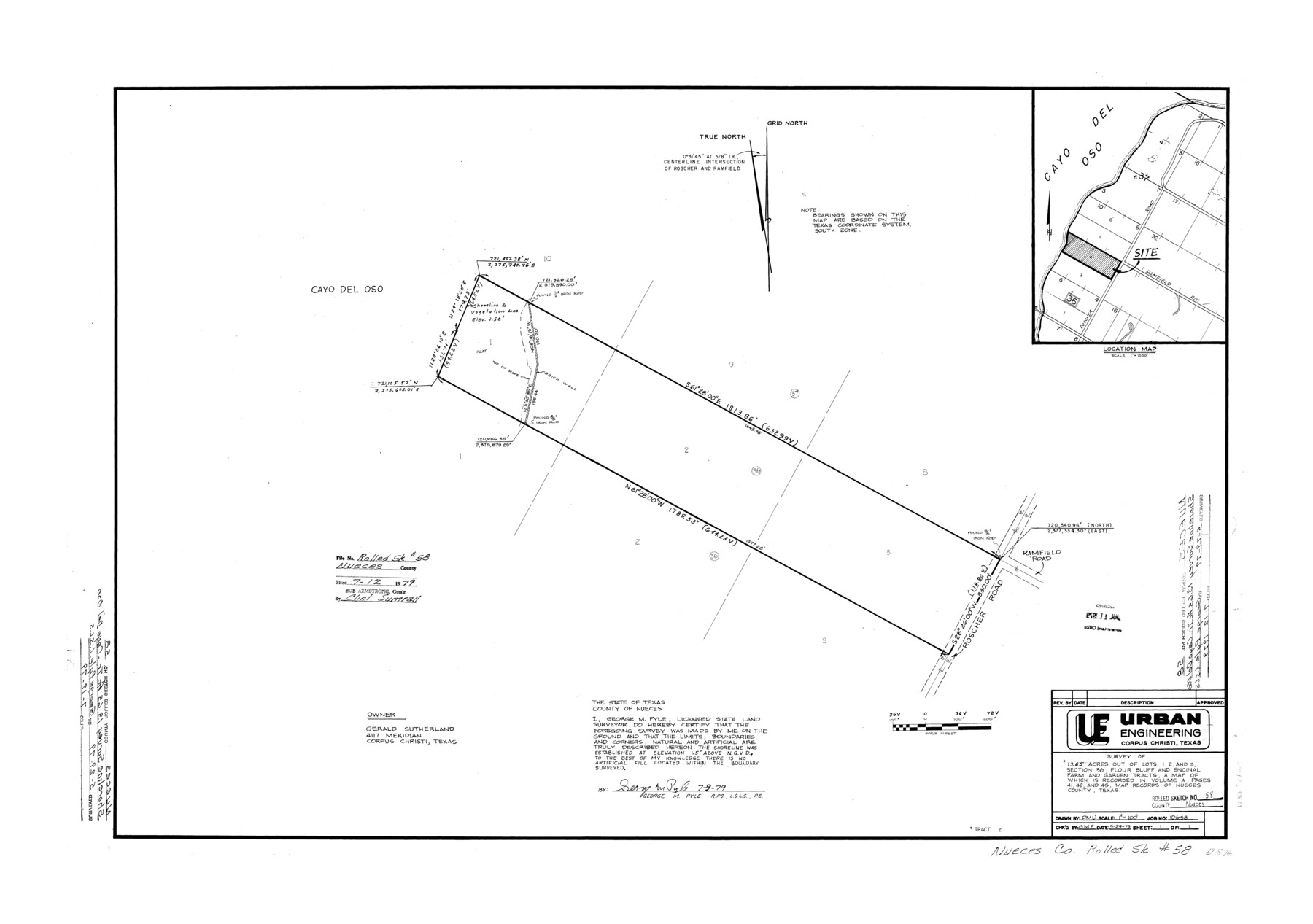 6899, Nueces County Rolled Sketch 58