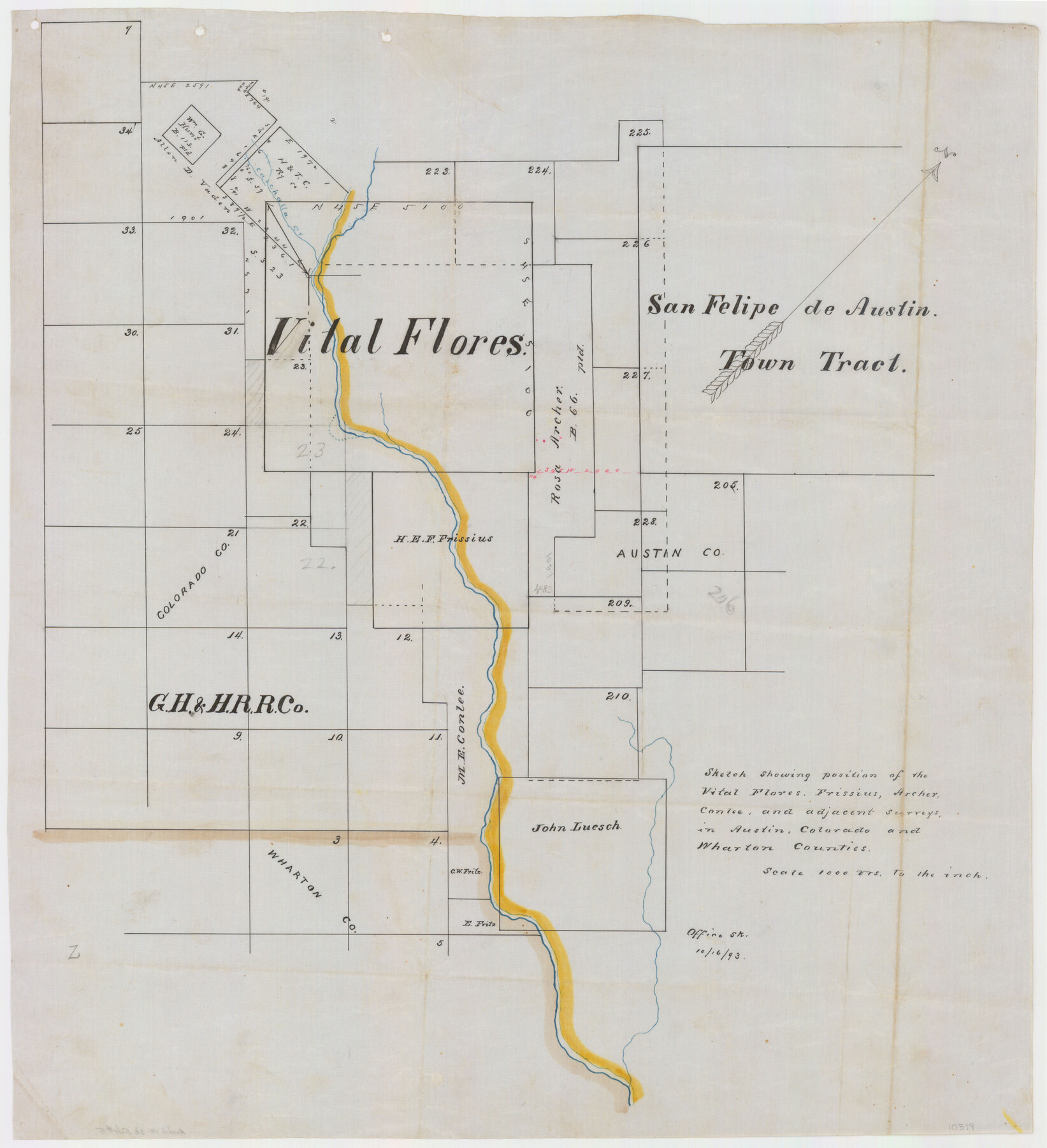 10319, Austin County Sketch File 5, General Map Collection