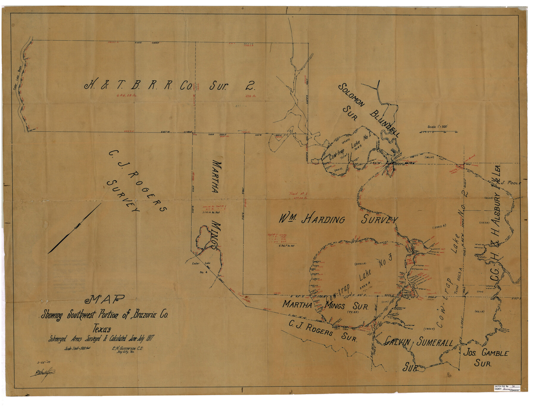 10325, Brazoria County Sketch File 36, General Map Collection