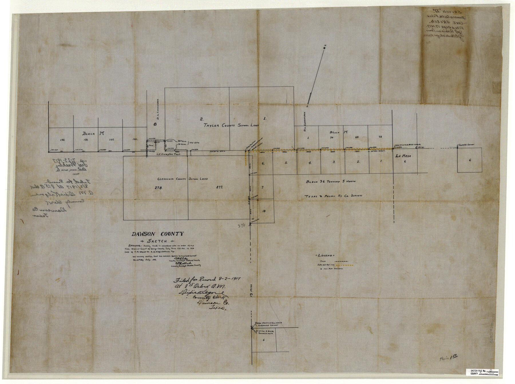 10363, Dawson County Sketch File D, General Map Collection