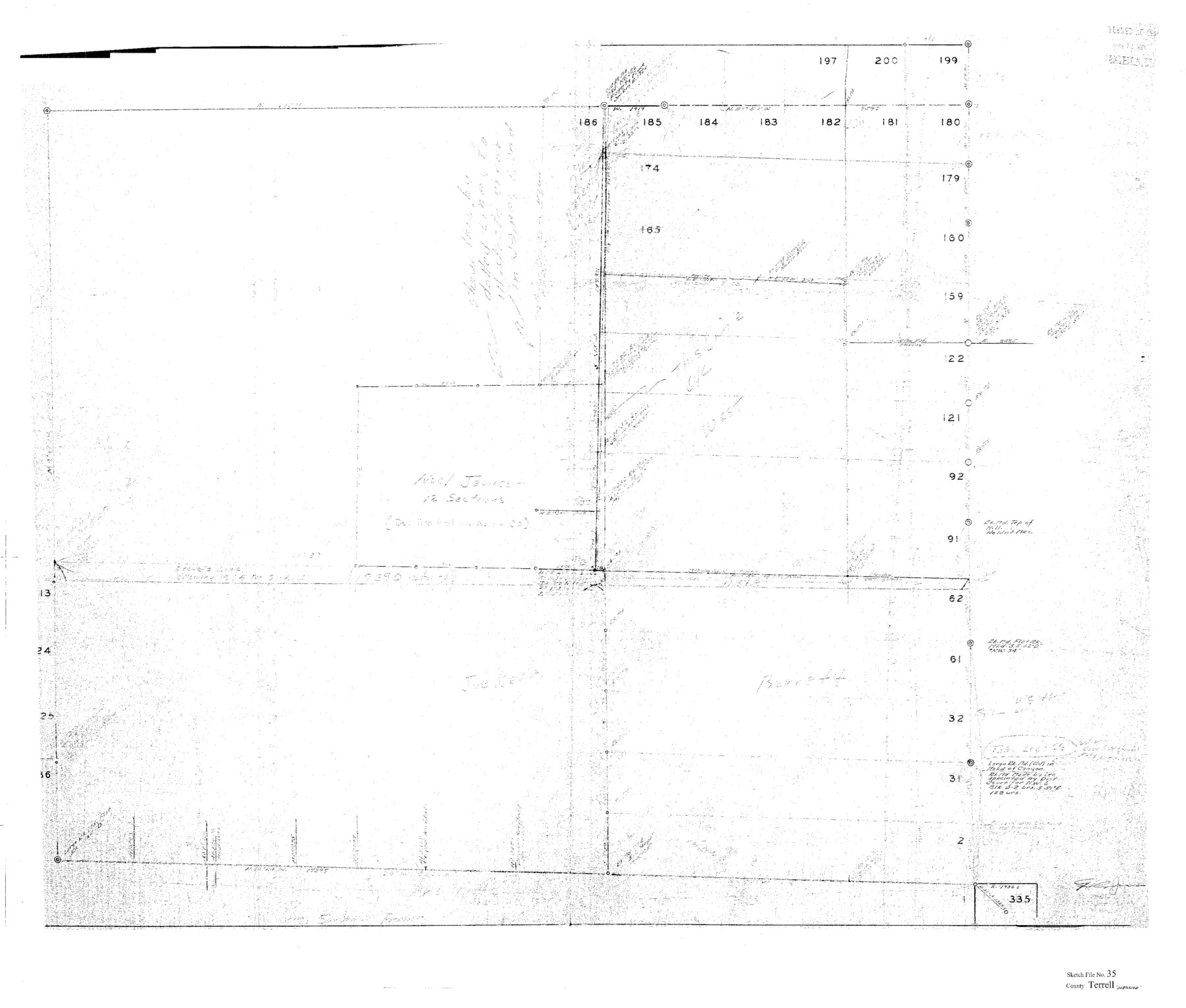 10389, Terrell County Sketch File 35, General Map Collection