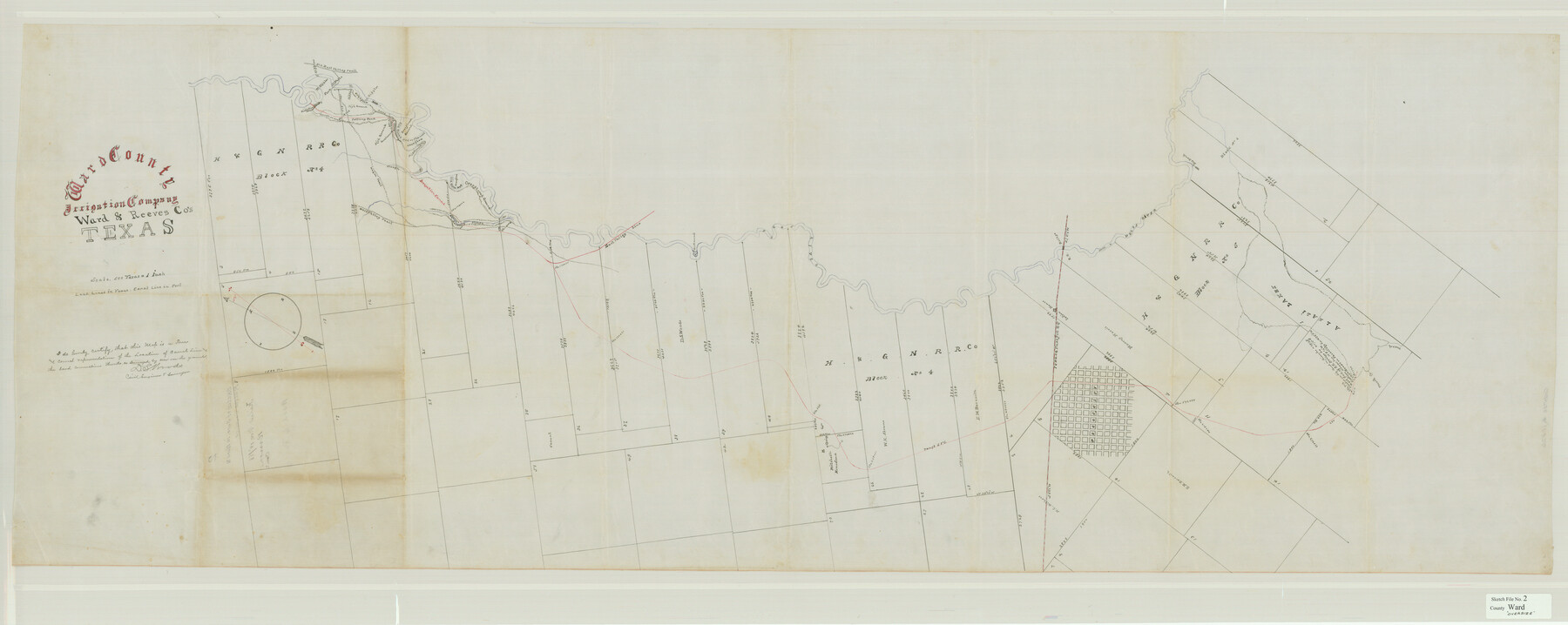 10426, Ward County Sketch File 2, General Map Collection