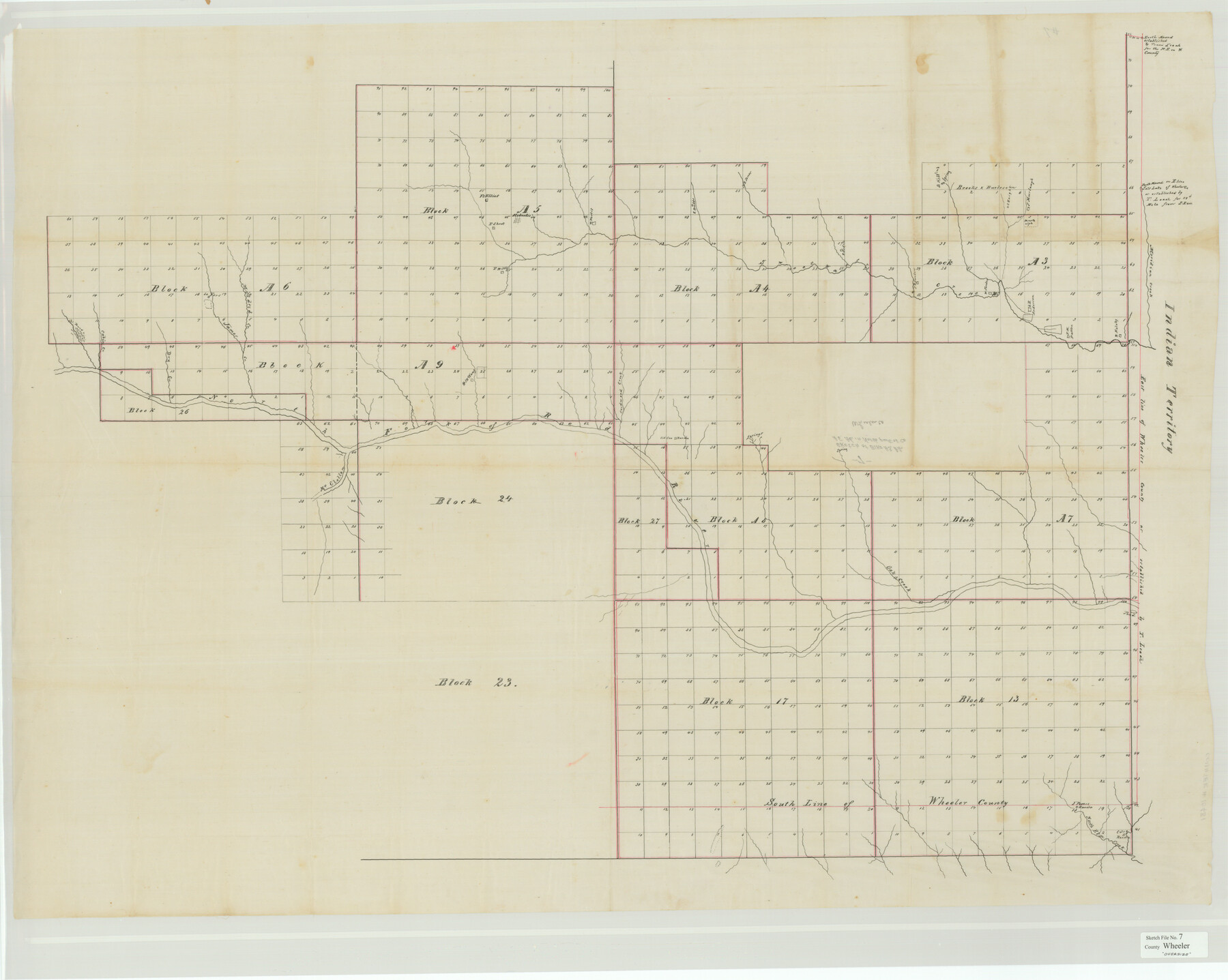 10431, Wheeler County Sketch File 7, General Map Collection