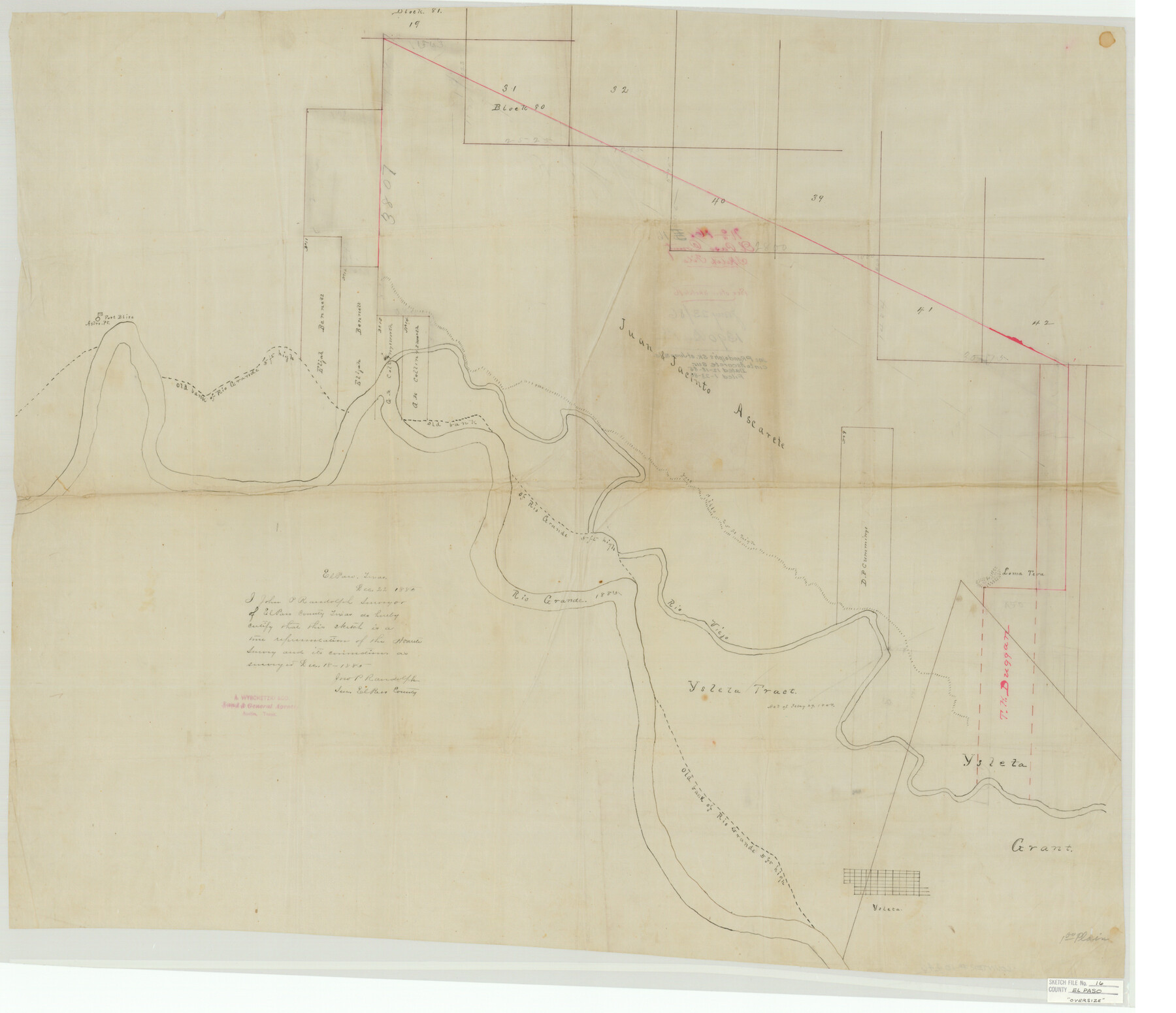 10446, El Paso County Sketch File 16, General Map Collection