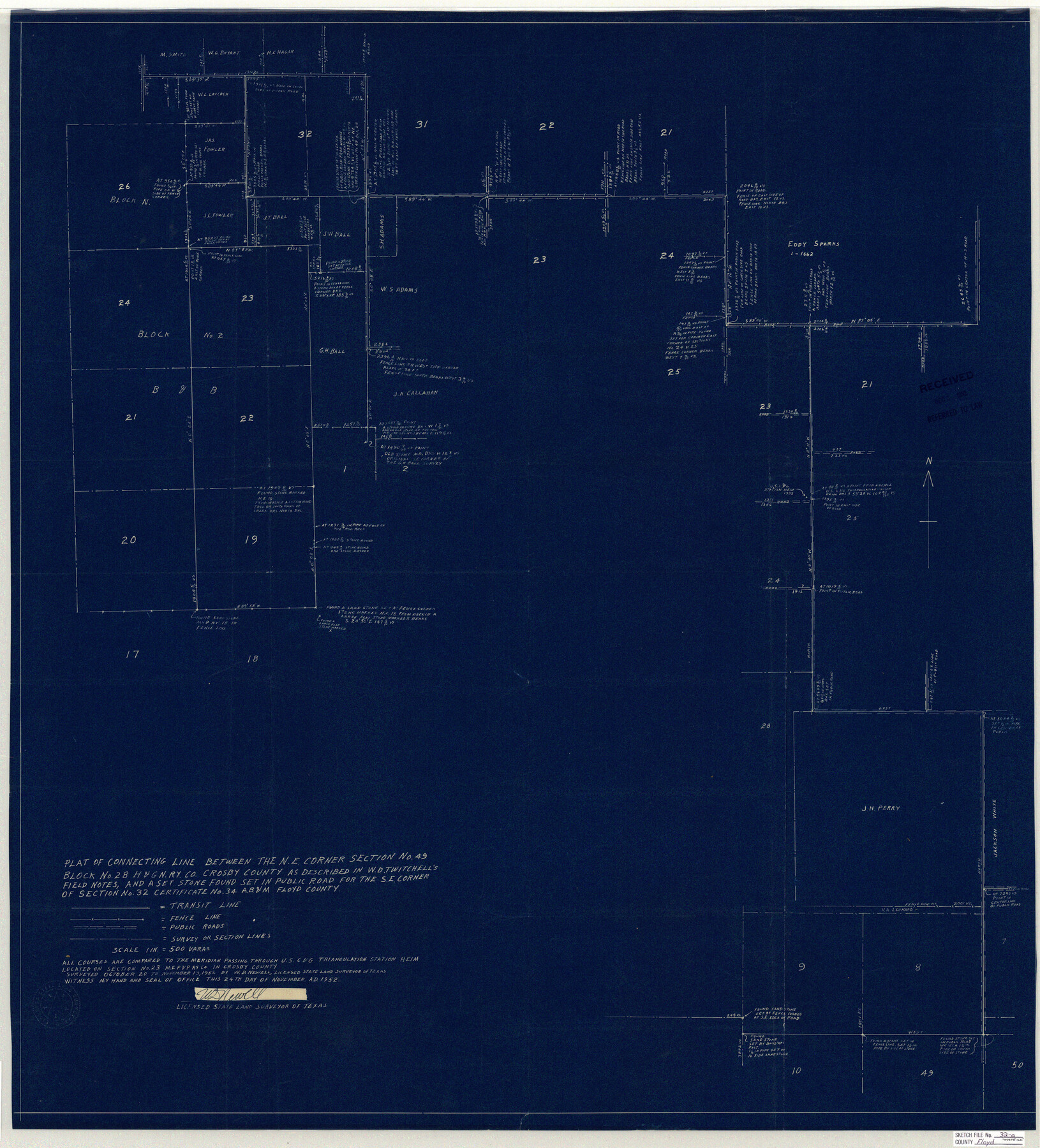 10451, Floyd County Sketch File 32a, General Map Collection