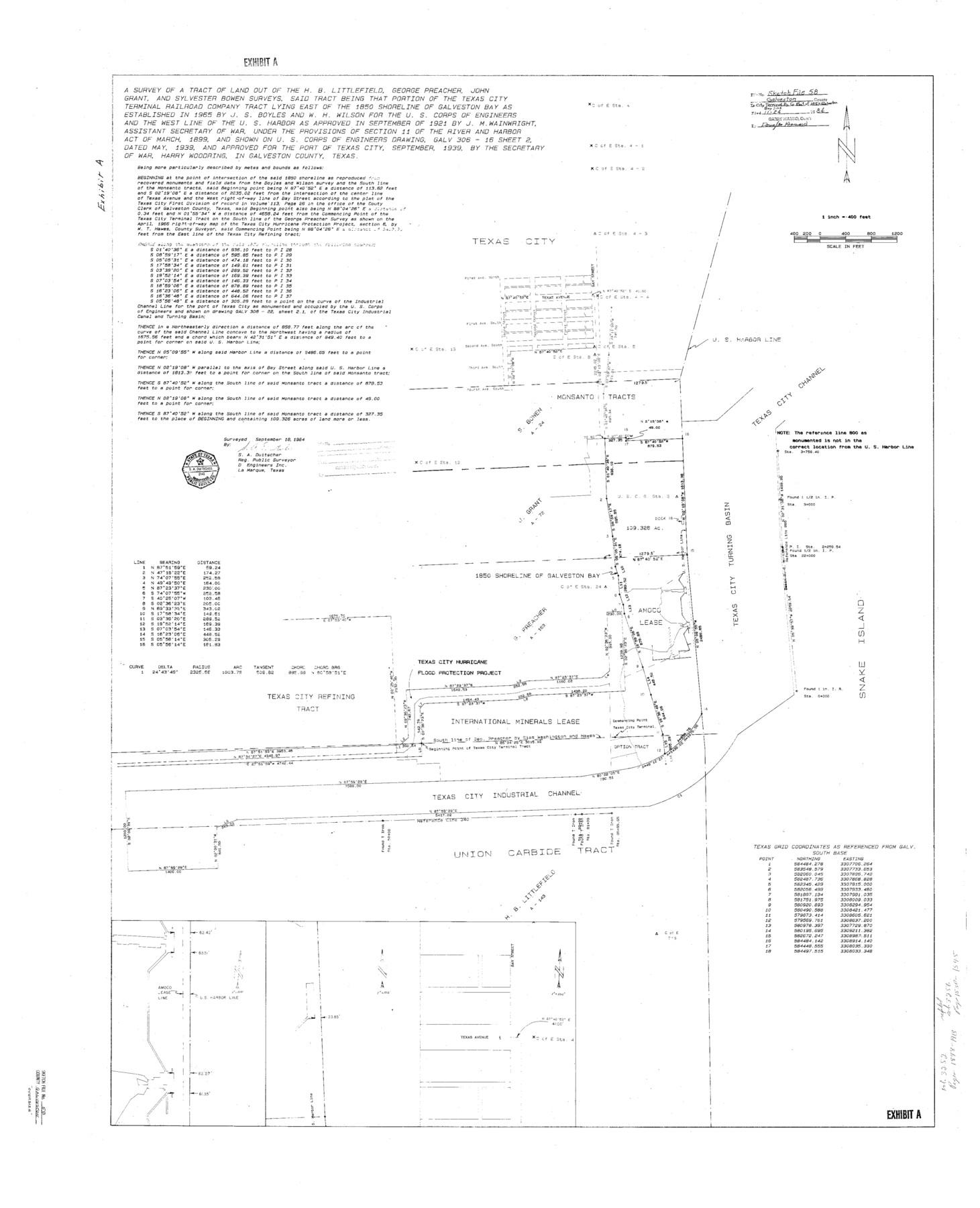 10458, Galveston County Sketch File 58, General Map Collection