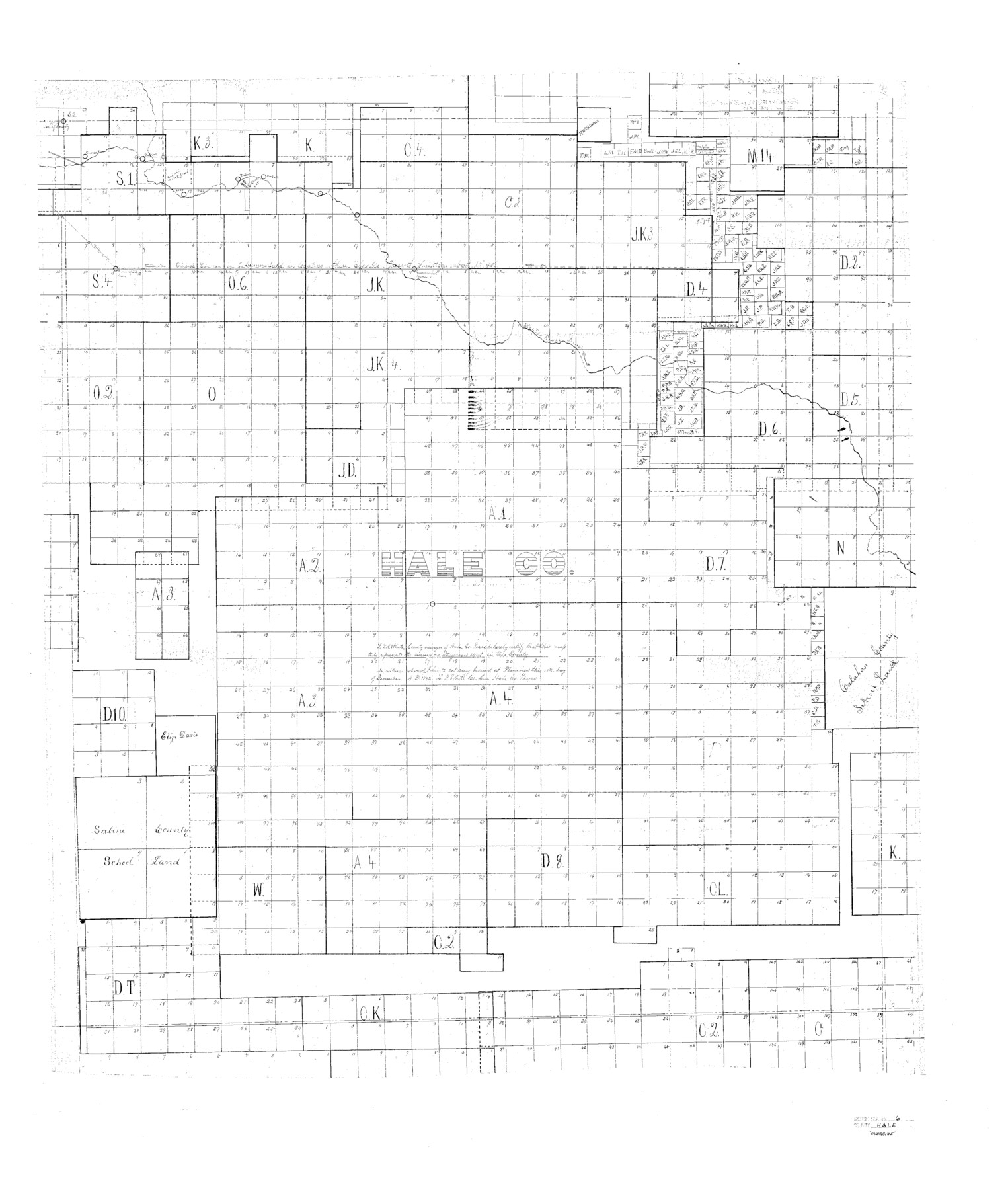 10468, Hale County Sketch File 6, General Map Collection