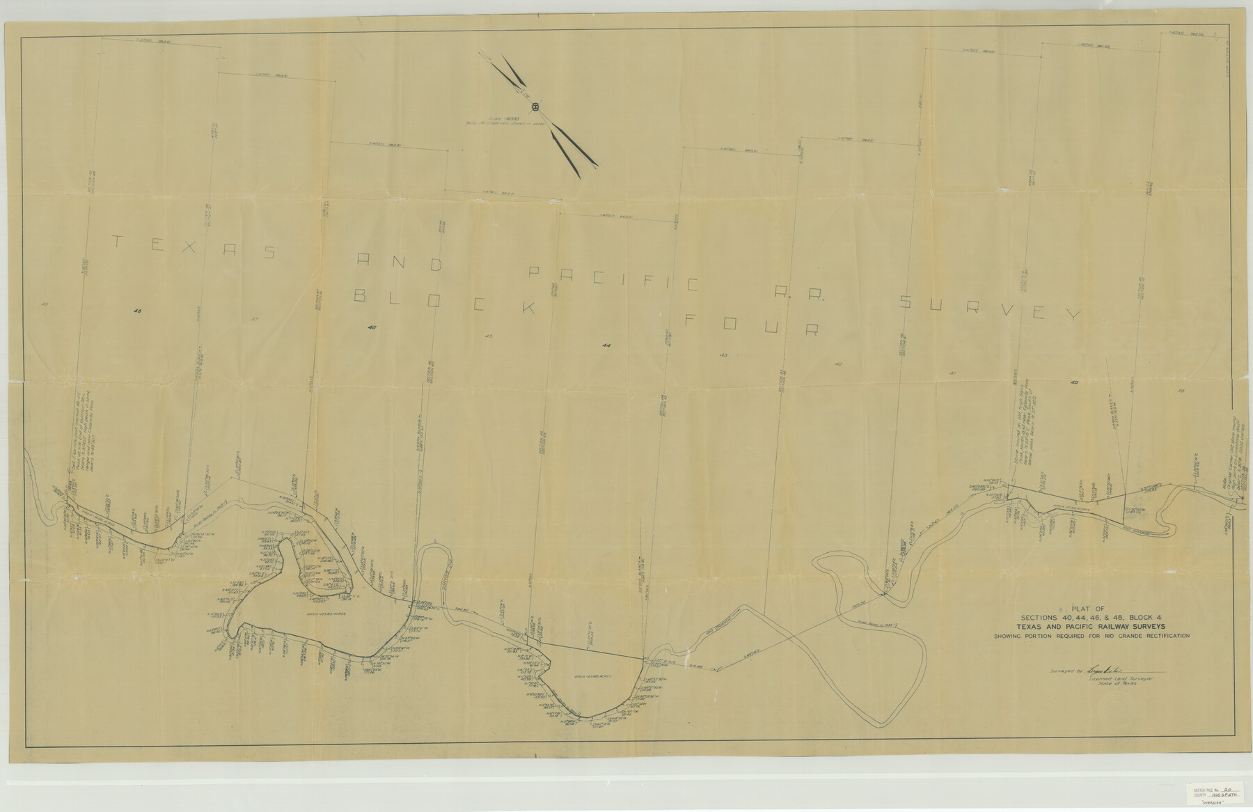 10494, Hudspeth County Sketch File 20, General Map Collection