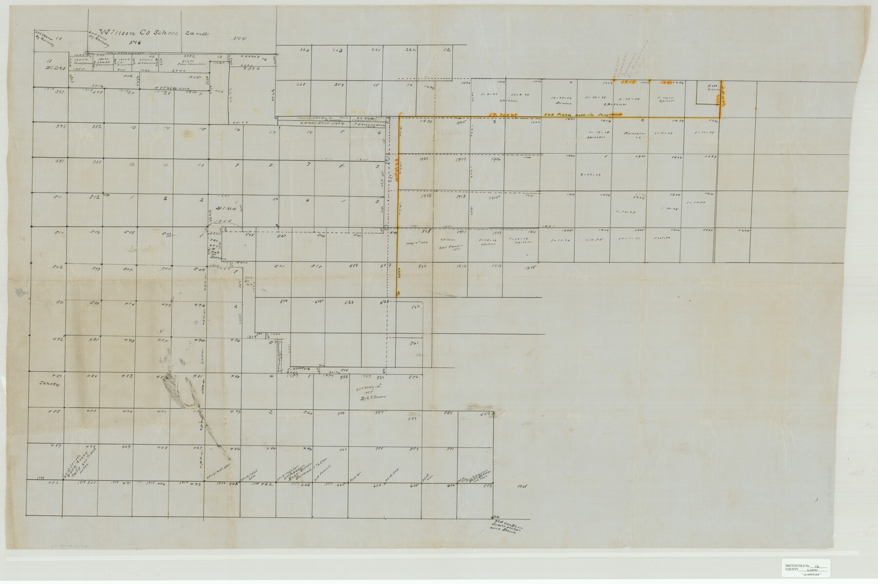 10530, Lynn County Sketch File 16, General Map Collection