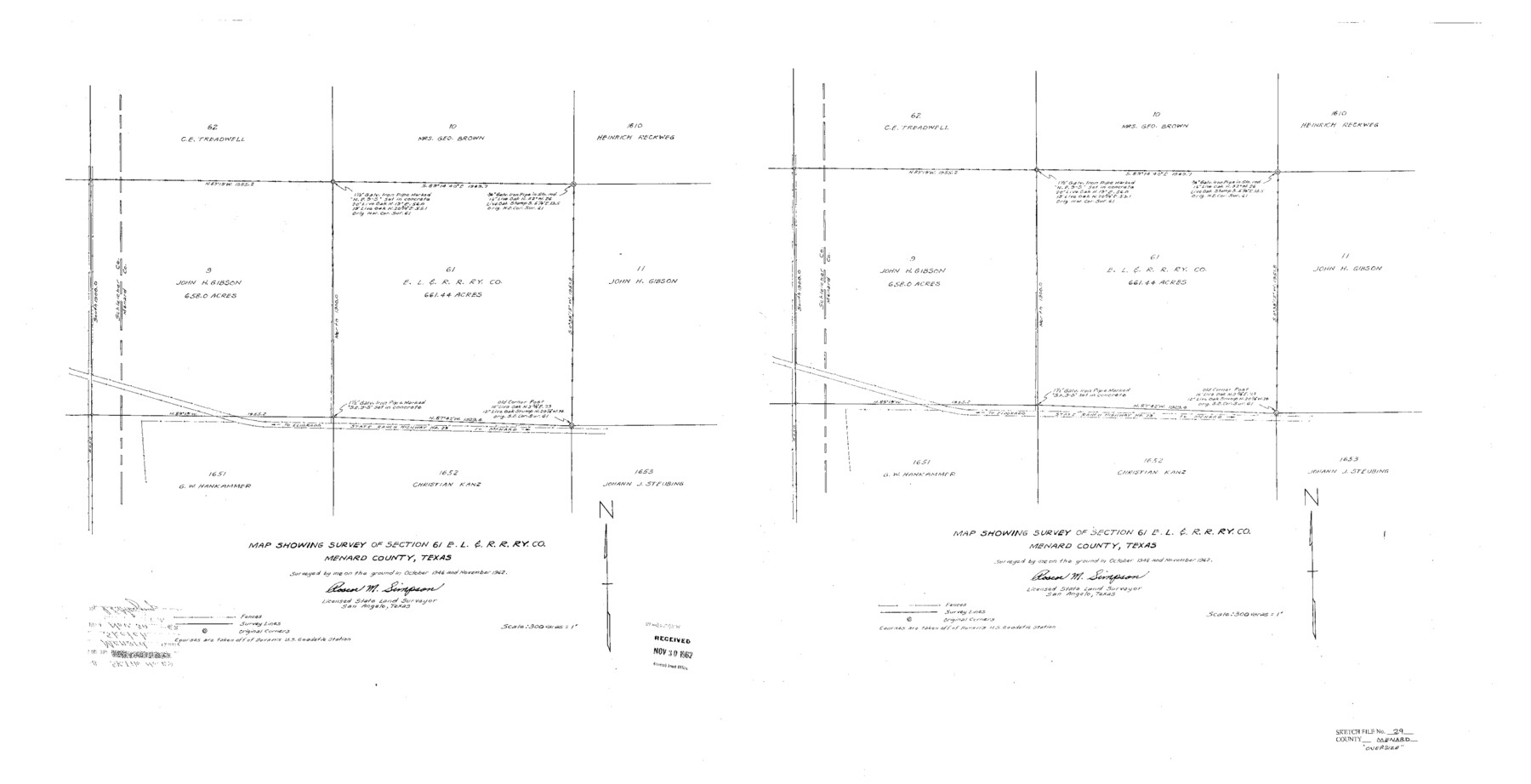 10543, Menard County Sketch File 29, General Map Collection