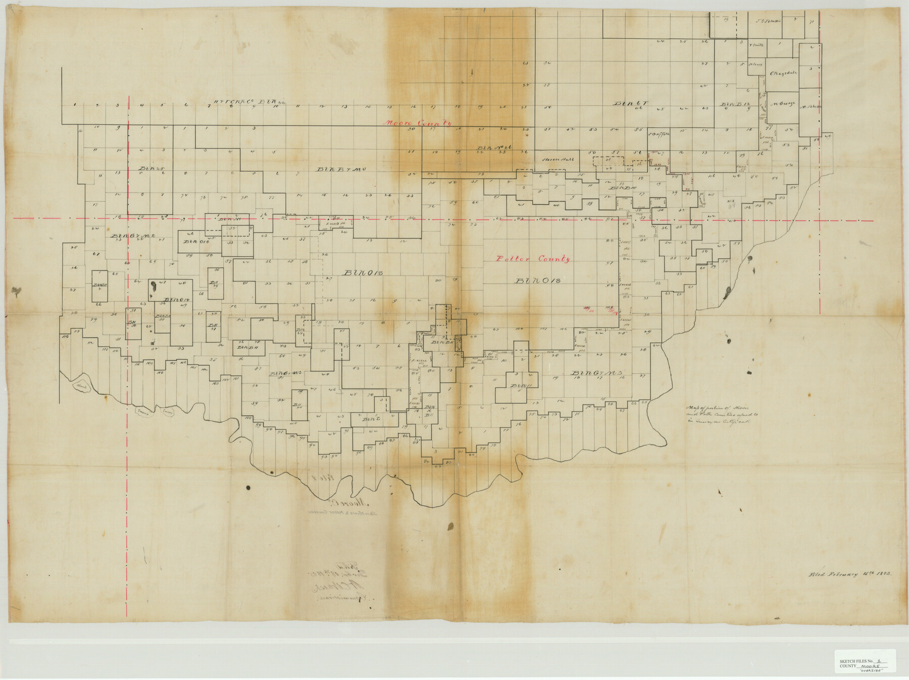10552, Moore County Sketch File 1, General Map Collection