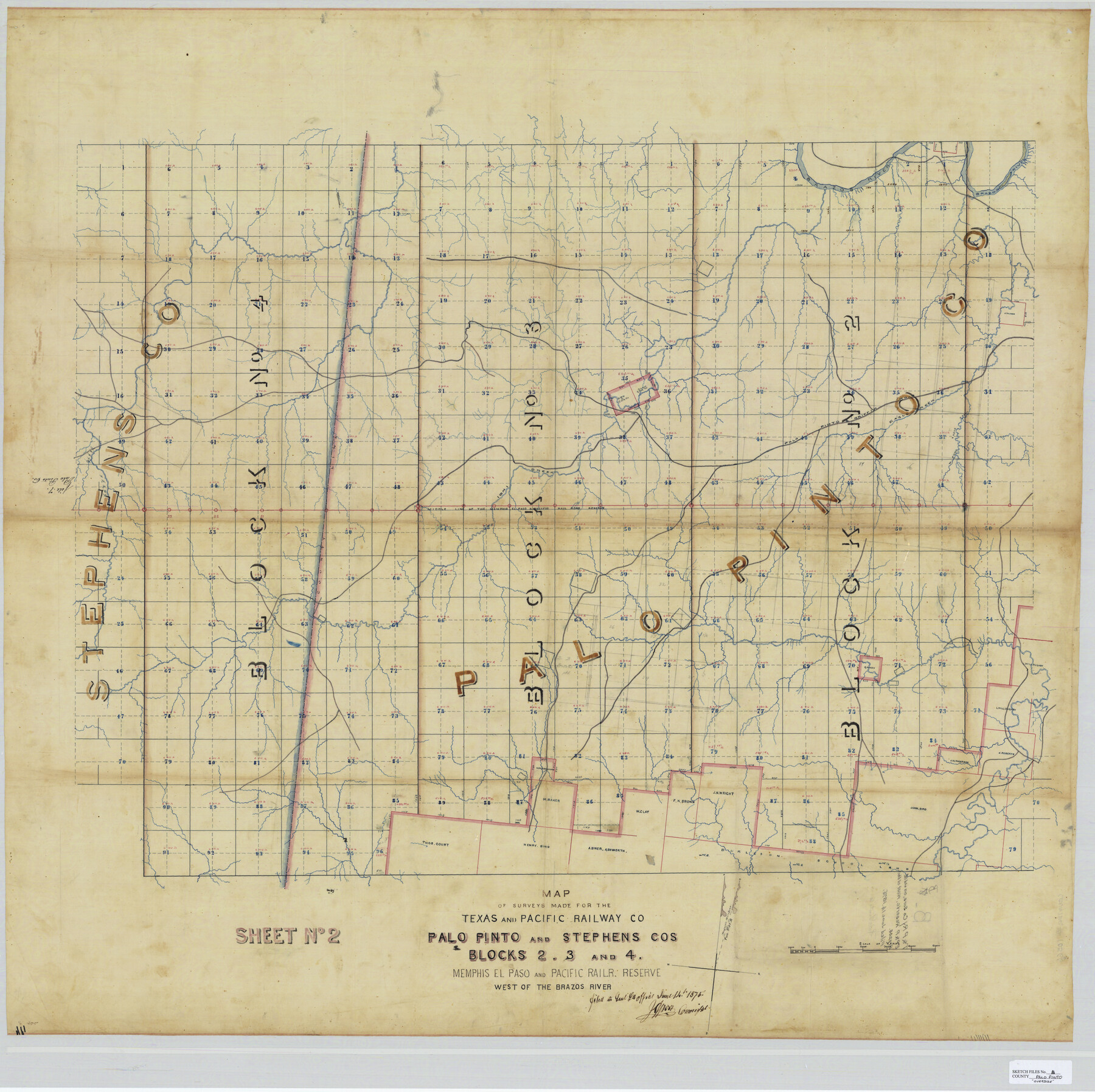 10566, Palo Pinto County Sketch File B, General Map Collection