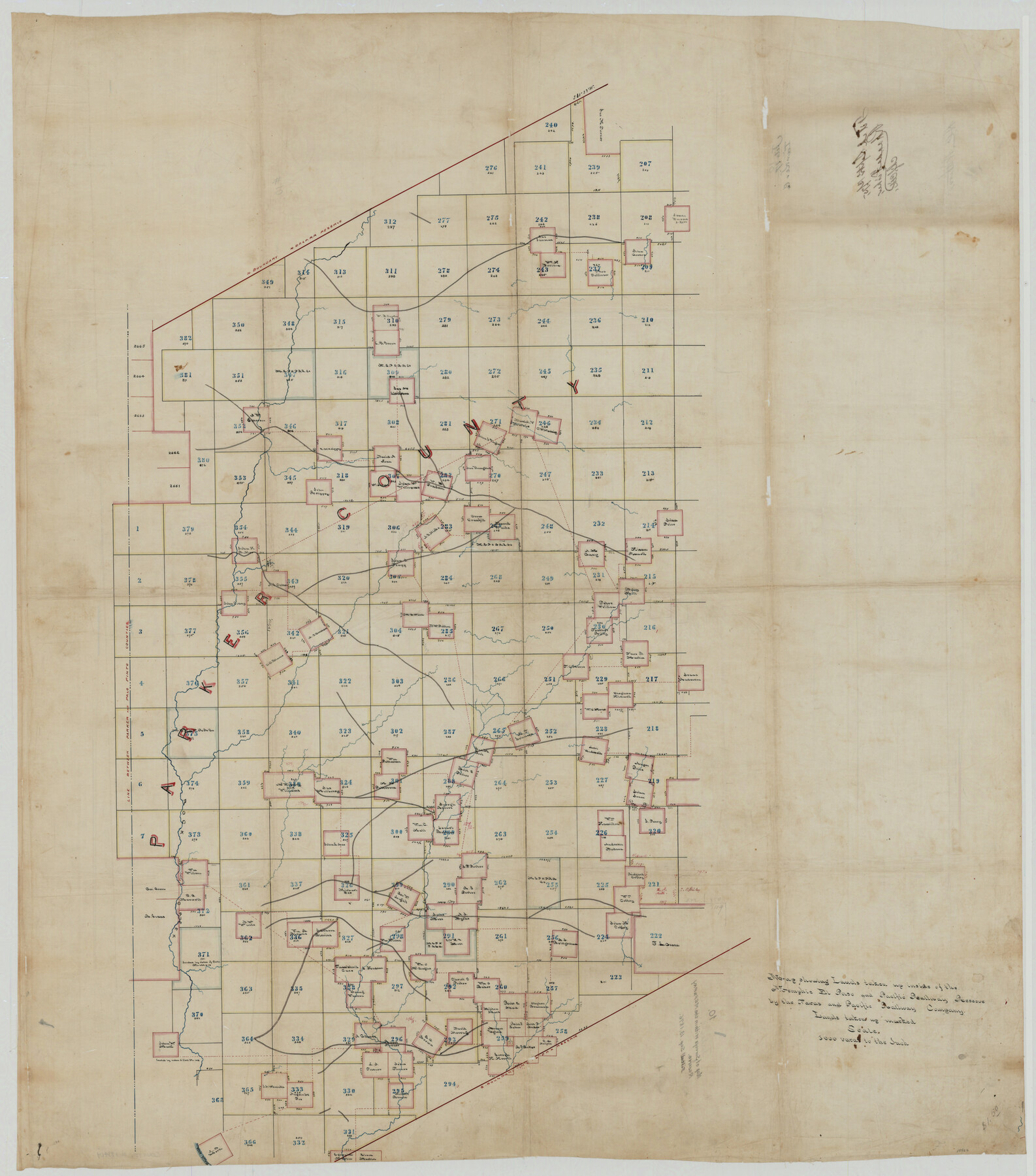 10567, Parker County Sketch File 10, General Map Collection