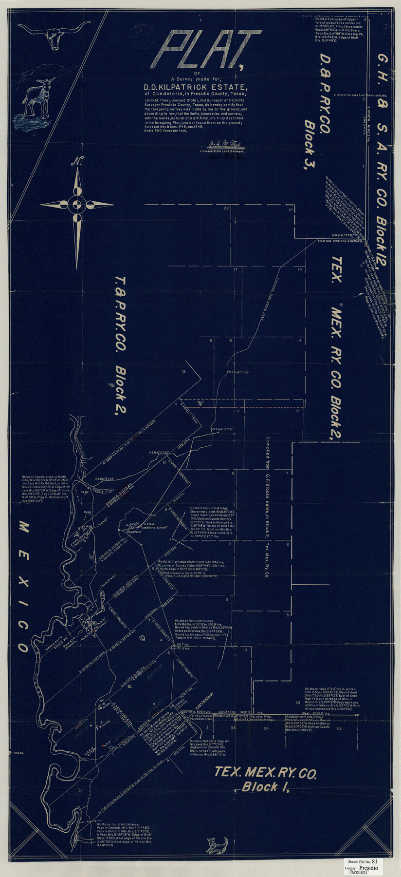 10579, Presidio County Sketch File 81, General Map Collection