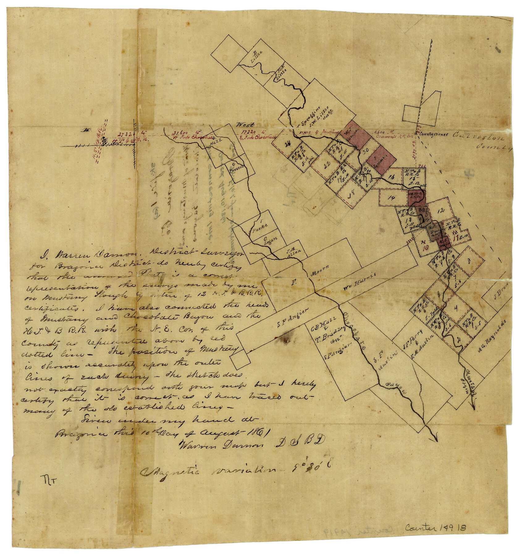 14918, Brazoria County Sketch File 1a