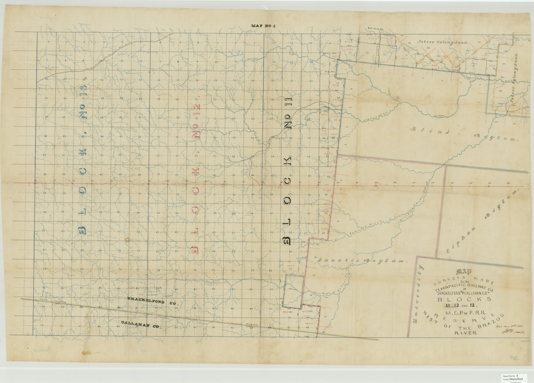 10600, Shackelford County Sketch File 4, General Map Collection