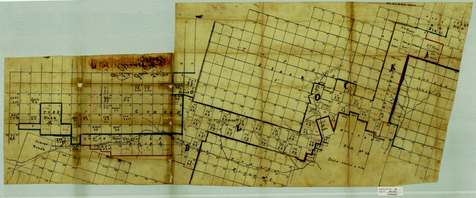 10615, Irion County Sketch File 1, General Map Collection