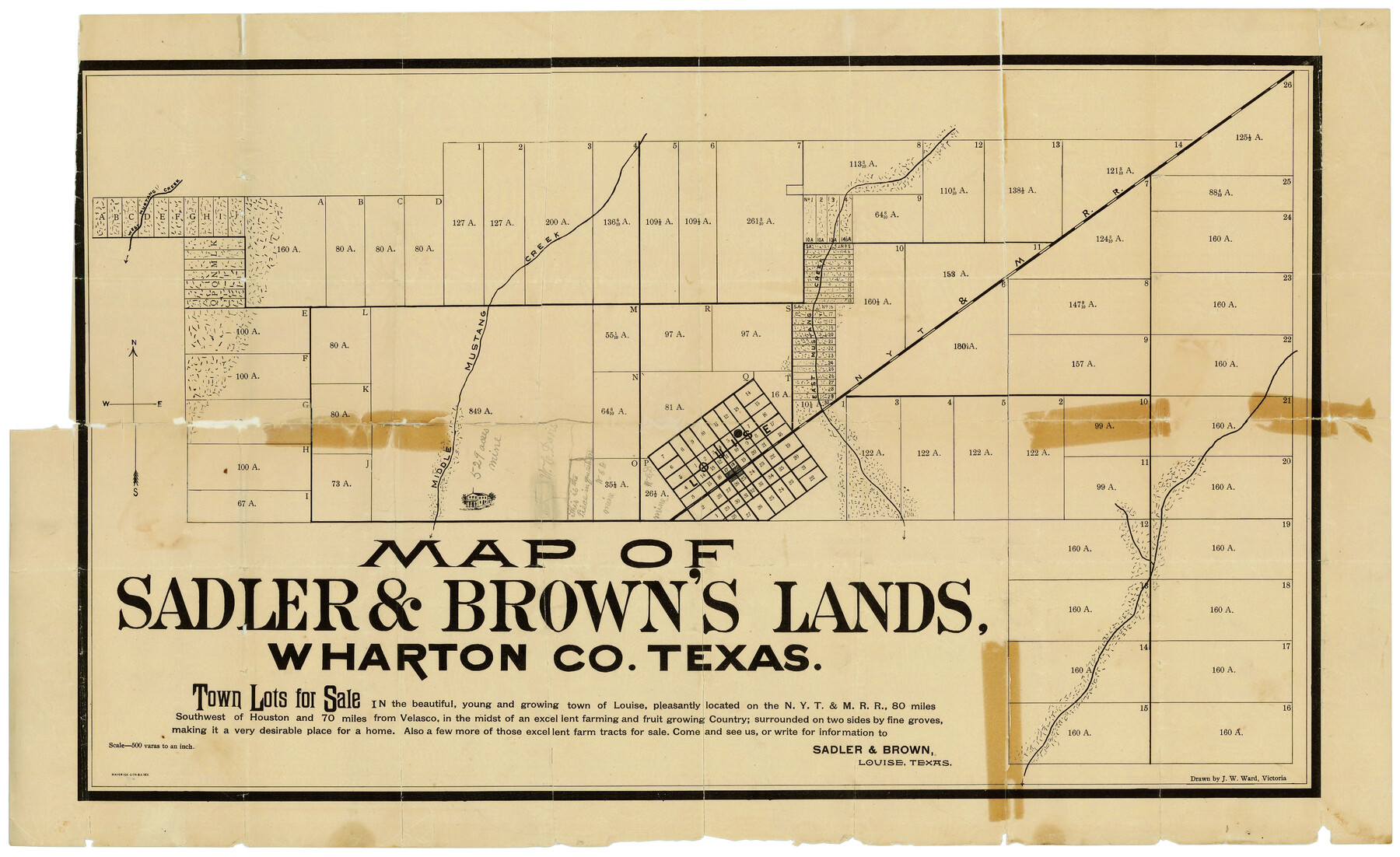 12663, Wharton County Sketch File 13a, General Map Collection