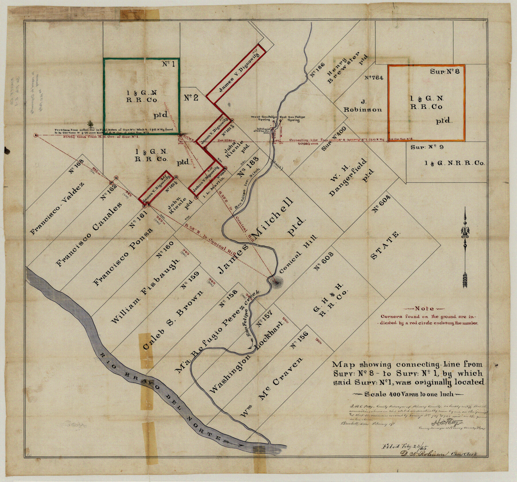 10619, Kinney County Sketch File E1, General Map Collection