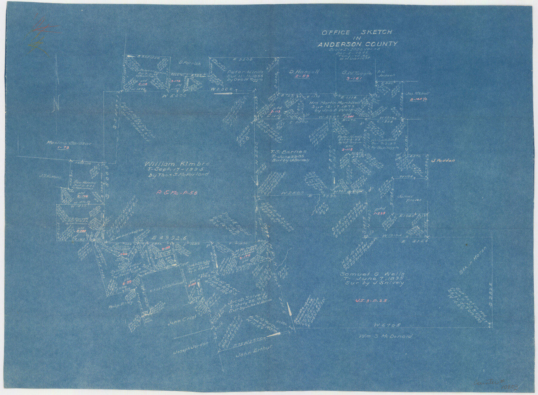 10803, Anderson County Sketch File 24, General Map Collection