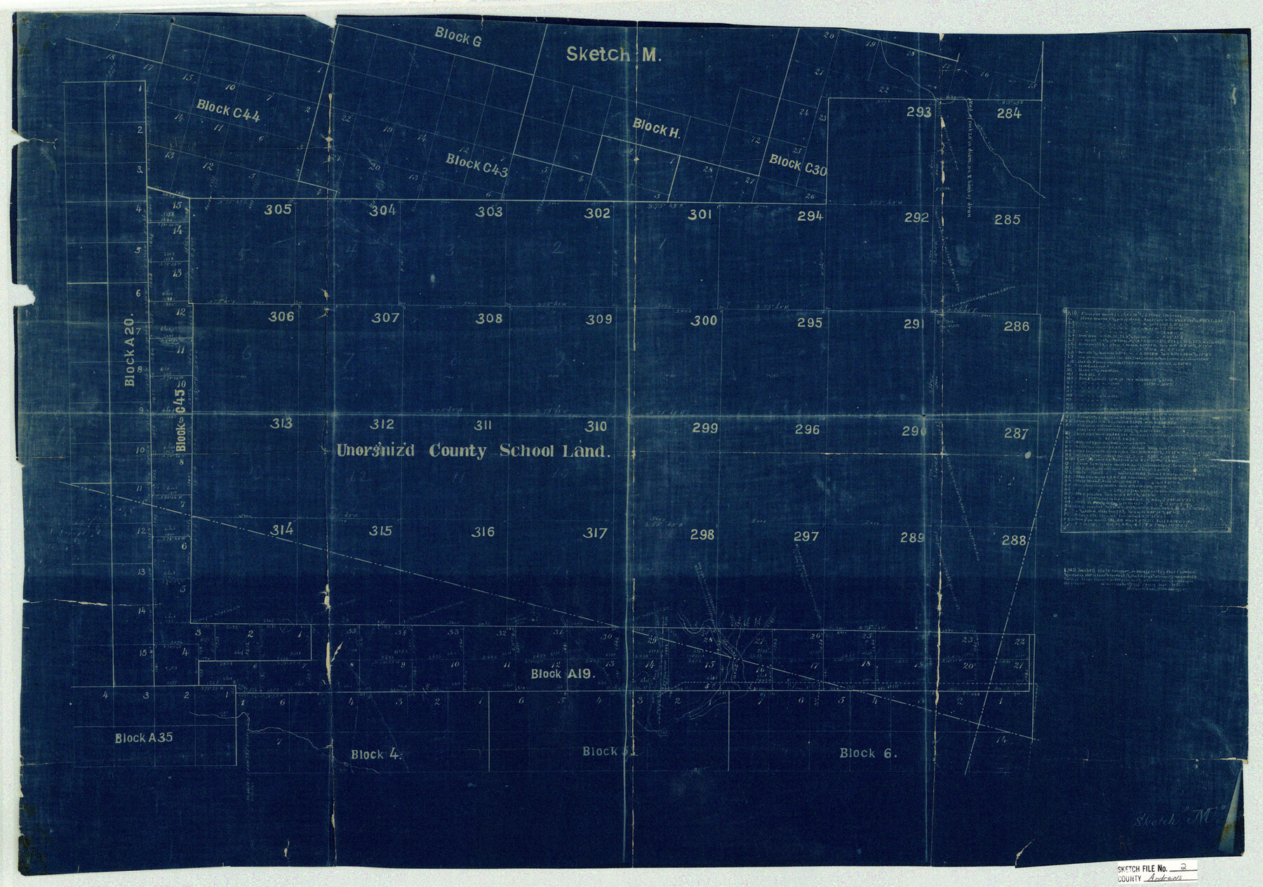 10807, Andrews County Sketch File 2, General Map Collection